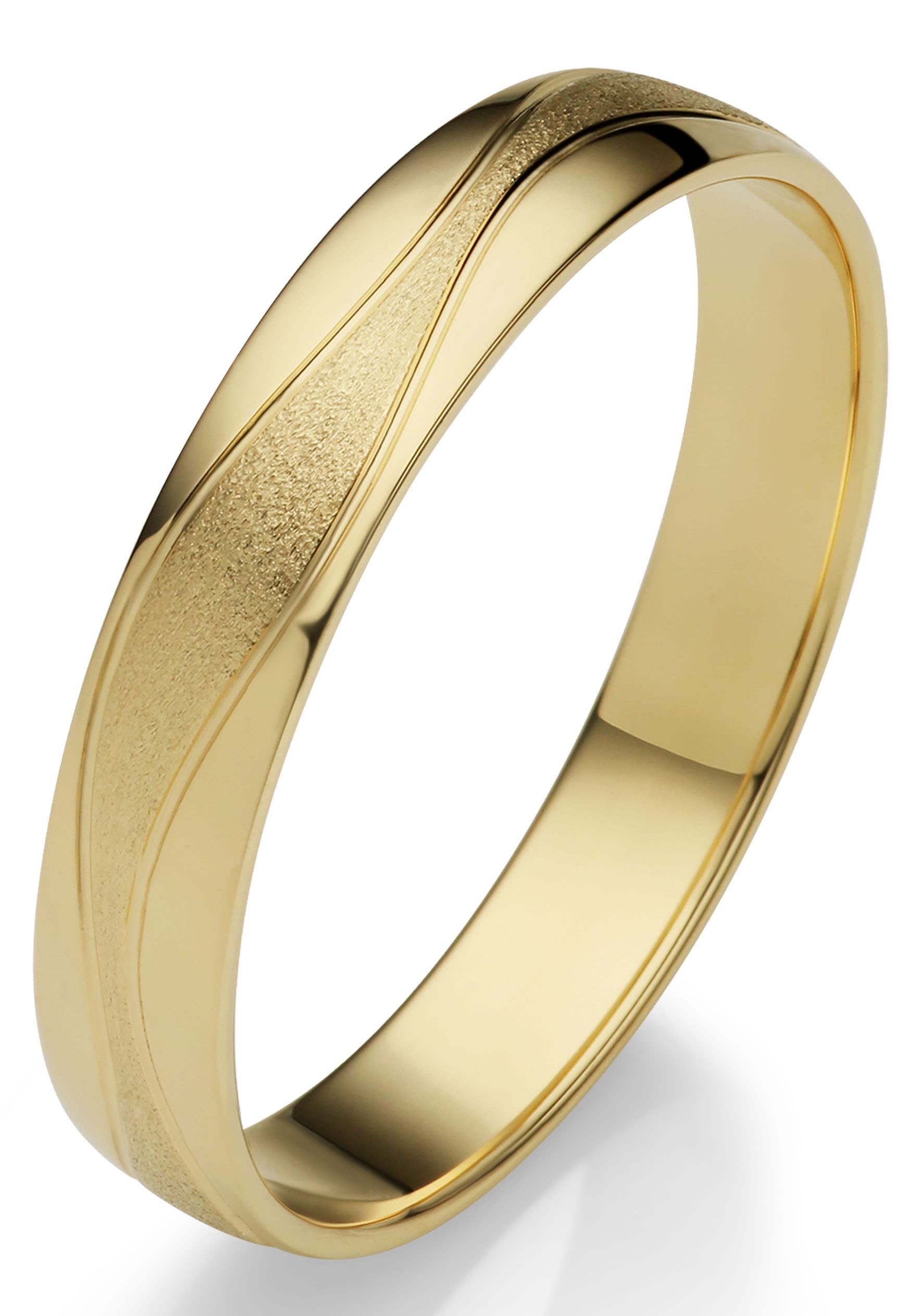 Firetti Trauring »Schmuck Geschenk Gold 375 Hochzeit Ehering "LIEBE"«, Made in Germany, wahlweise mit oder ohne Brillant