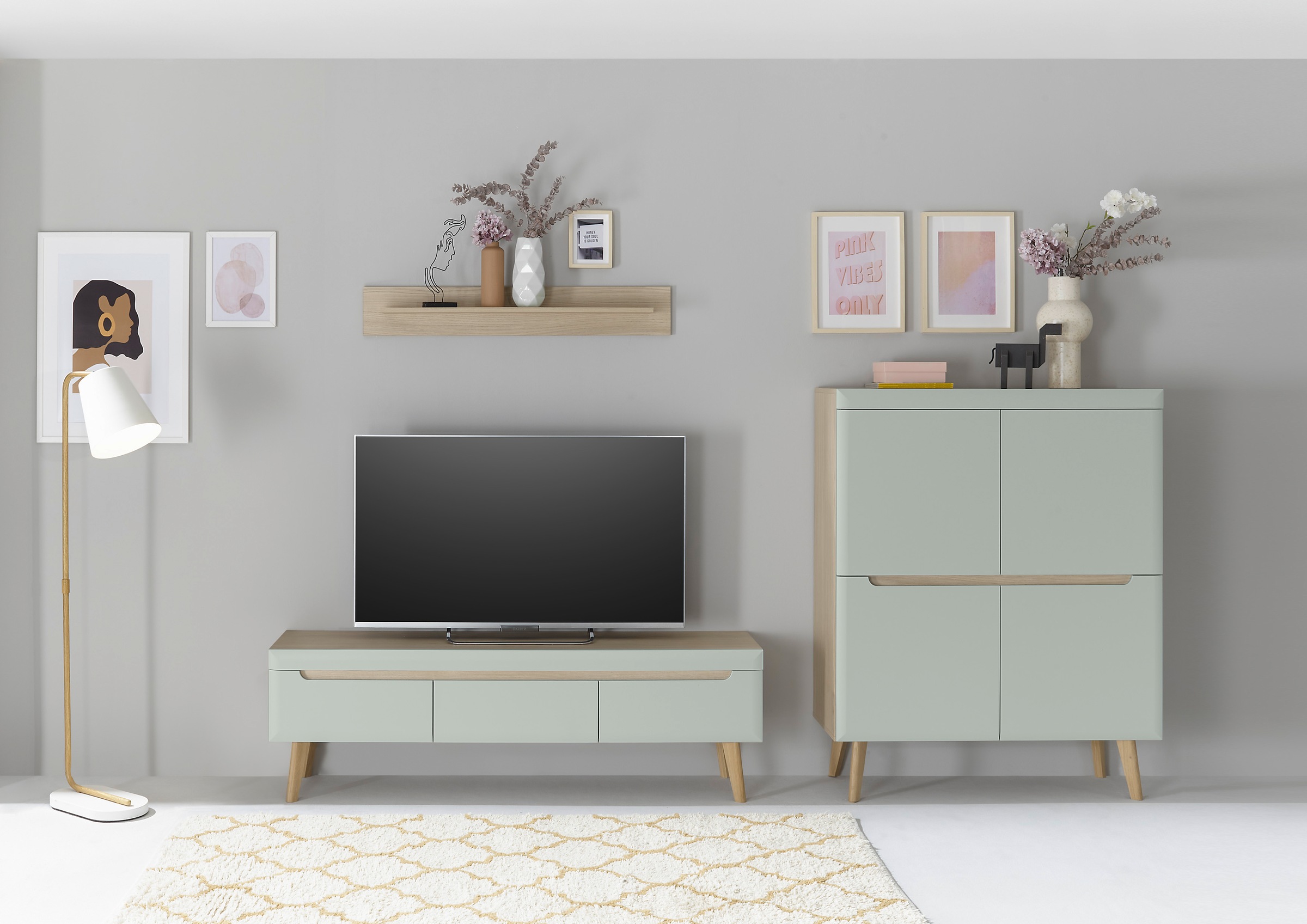 INOSIGN Wohnwand »Torge, Anbauwand, Schrankwand, Mediawand, Wohnzimmer-Set« günstig online kaufen