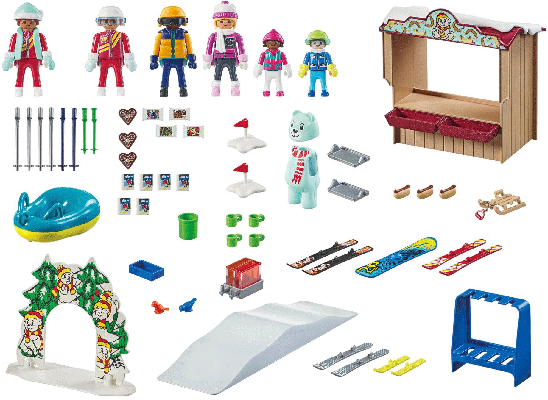 Playmobil® Konstruktions-Spielset »Skiwelt (71453), Family Fun«, (135 St.), Made in Europe