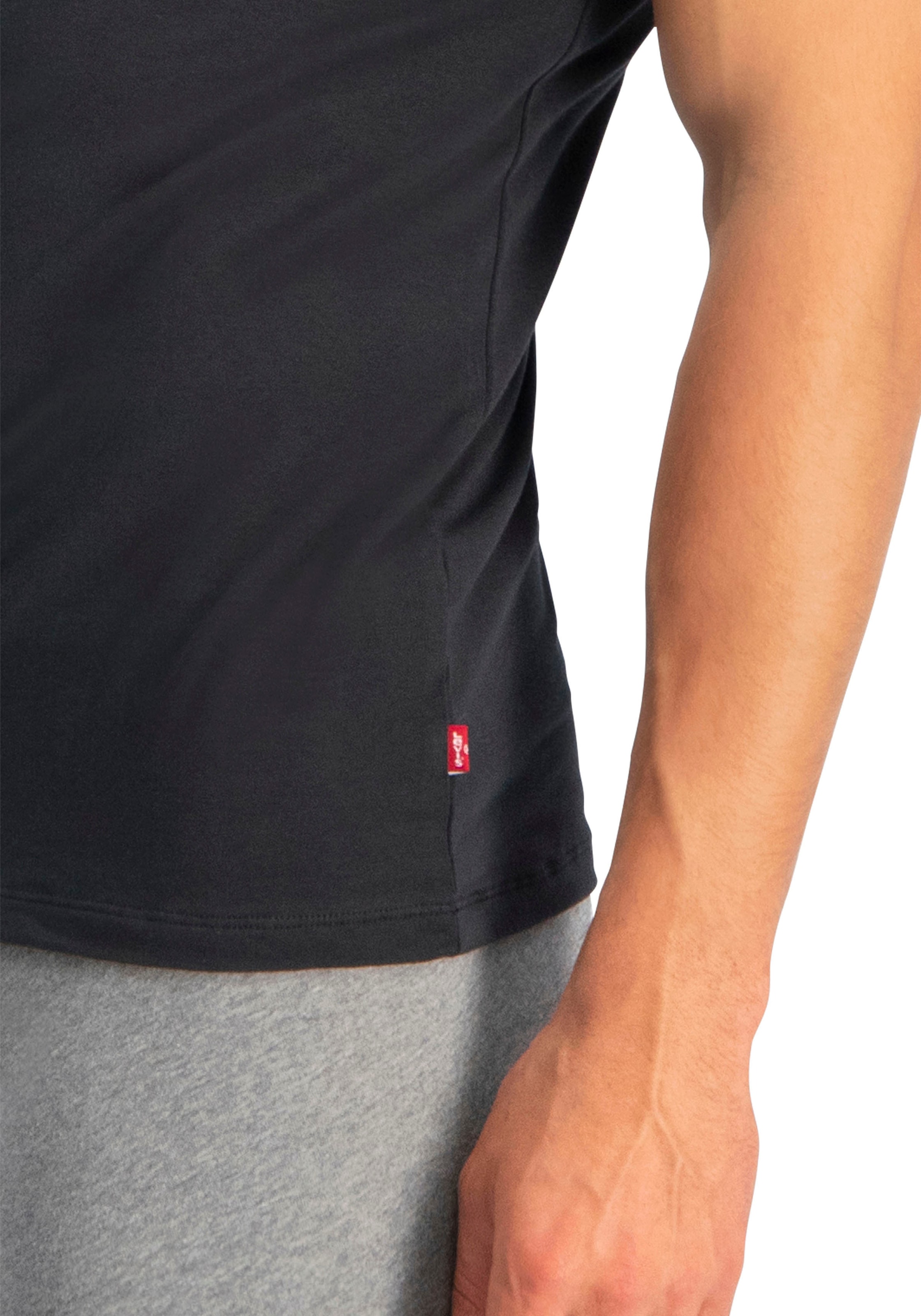 Levi's® T-Shirt, (Packung, 2er-Pack), mit breitem Logobund