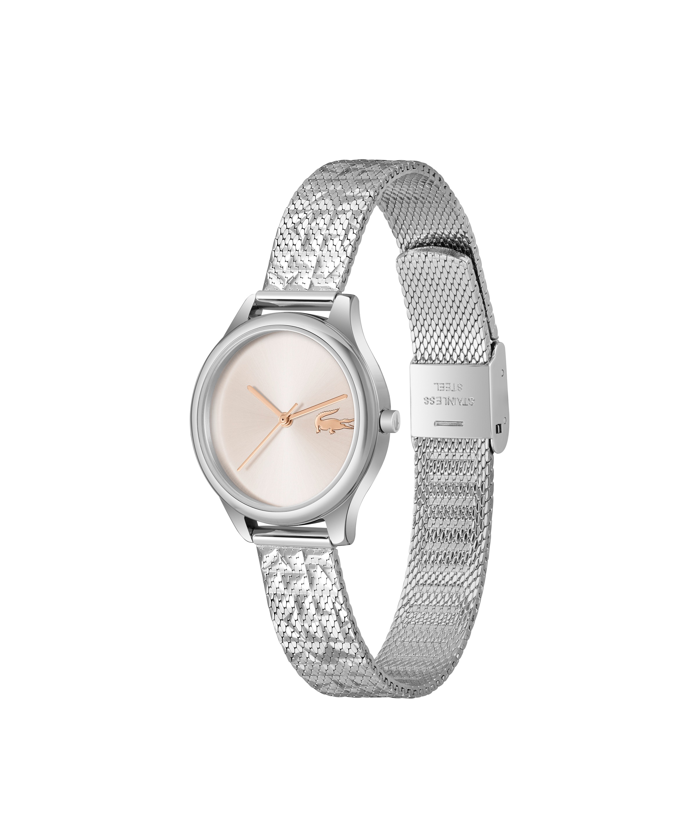 Calvin Klein Quarzuhr »Mini Crocodelle« Armbanduhr, Damenuhr, Edelstahlarmband, analog
