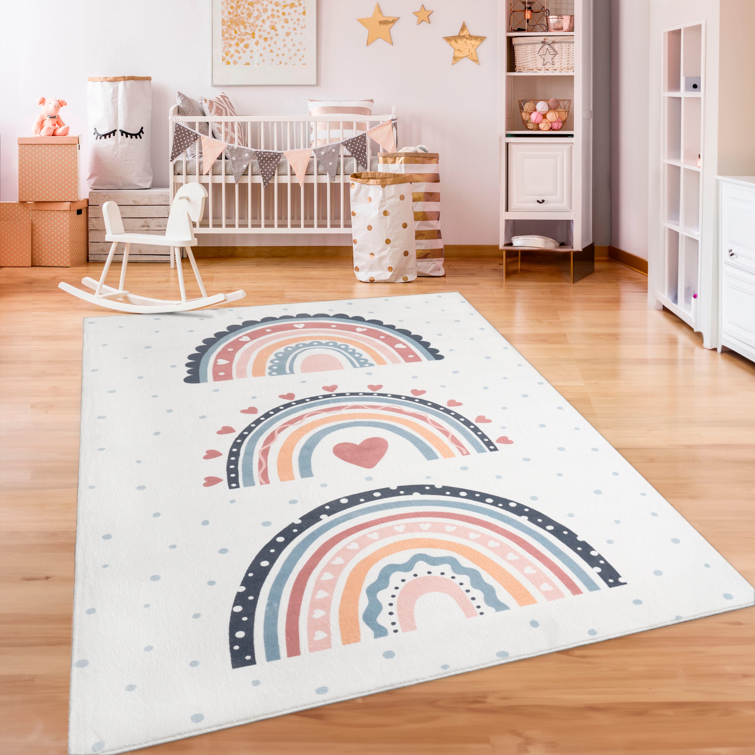 Paco Home Kinderteppich »Eliz 392«, rechteckig, 12 mm Höhe, Kurzflor, Spiel günstig online kaufen