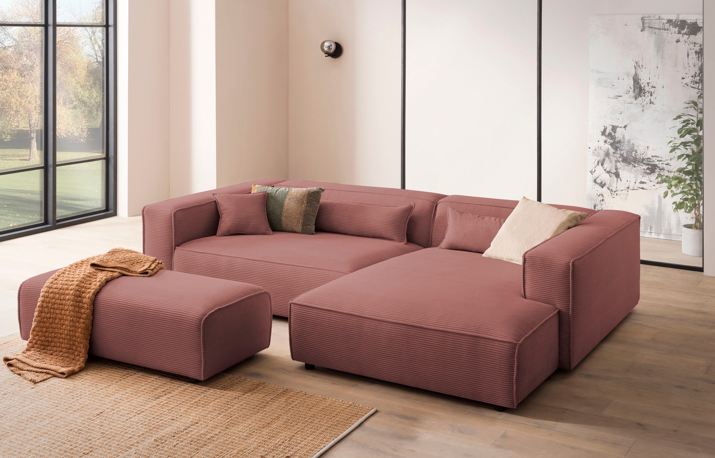 LeGer Home by Lena Gercke Polsterecke »PIARA XXL, L-Form, Schlaffunktion, C günstig online kaufen