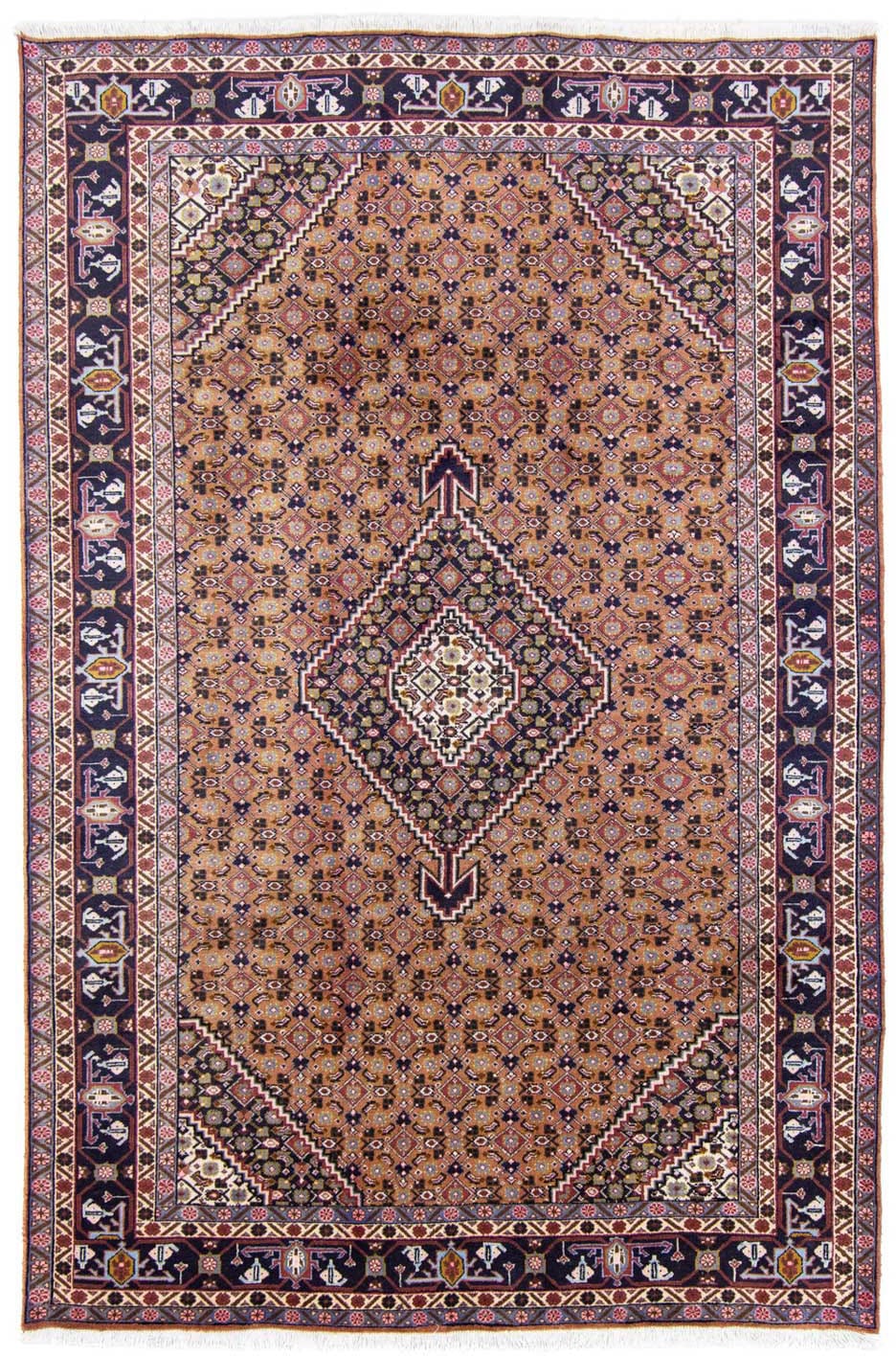 morgenland Wollteppich »Ardebil Medaillon Marrone chiaro 300 x 200 cm«, rec günstig online kaufen