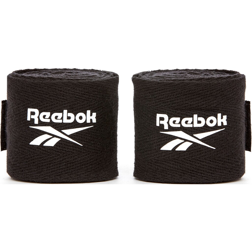 Reebok Boxhandschuhe »12oz. Boxhandschuhe + Handbandagen gold«, (Set, 4 tlg.)