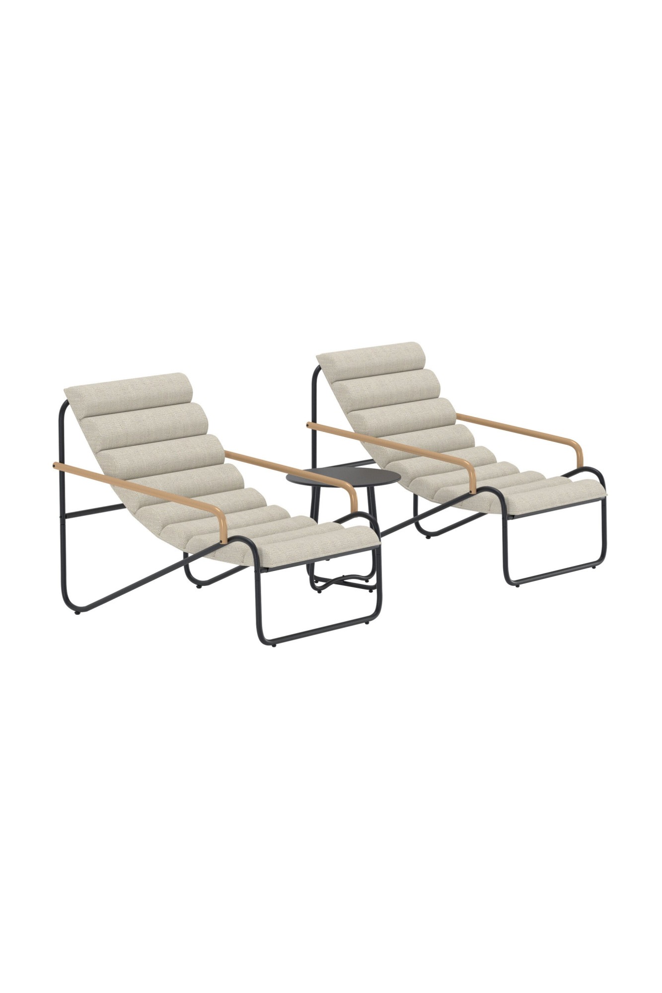 Venture Home Gartenlounge-Set »Ithaka, großzügiges Outdoor-Set für hohen Sitzkomfort« 3 tlg. Loungemöbel mit Stoffbezug, angenehm, weich