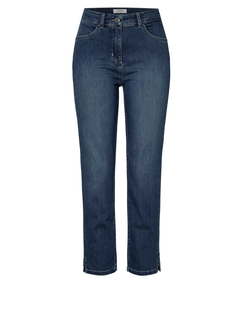 TONI 7/8-Jeans, geschlitzt, mit Stretch