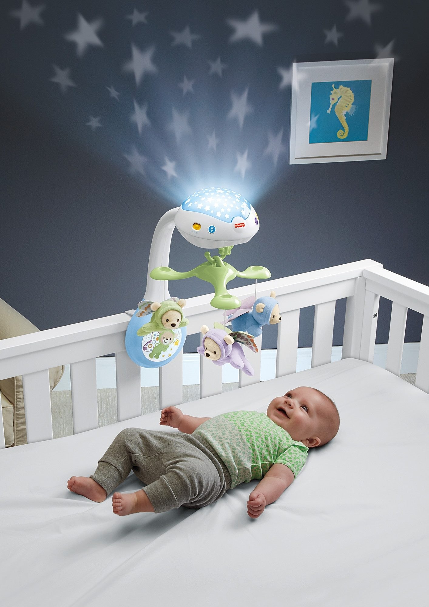 Fisher-Price® Mobile »3in1 Traumbärchen Mobile« mit Sternen-Projektion an die Zimmerdecke