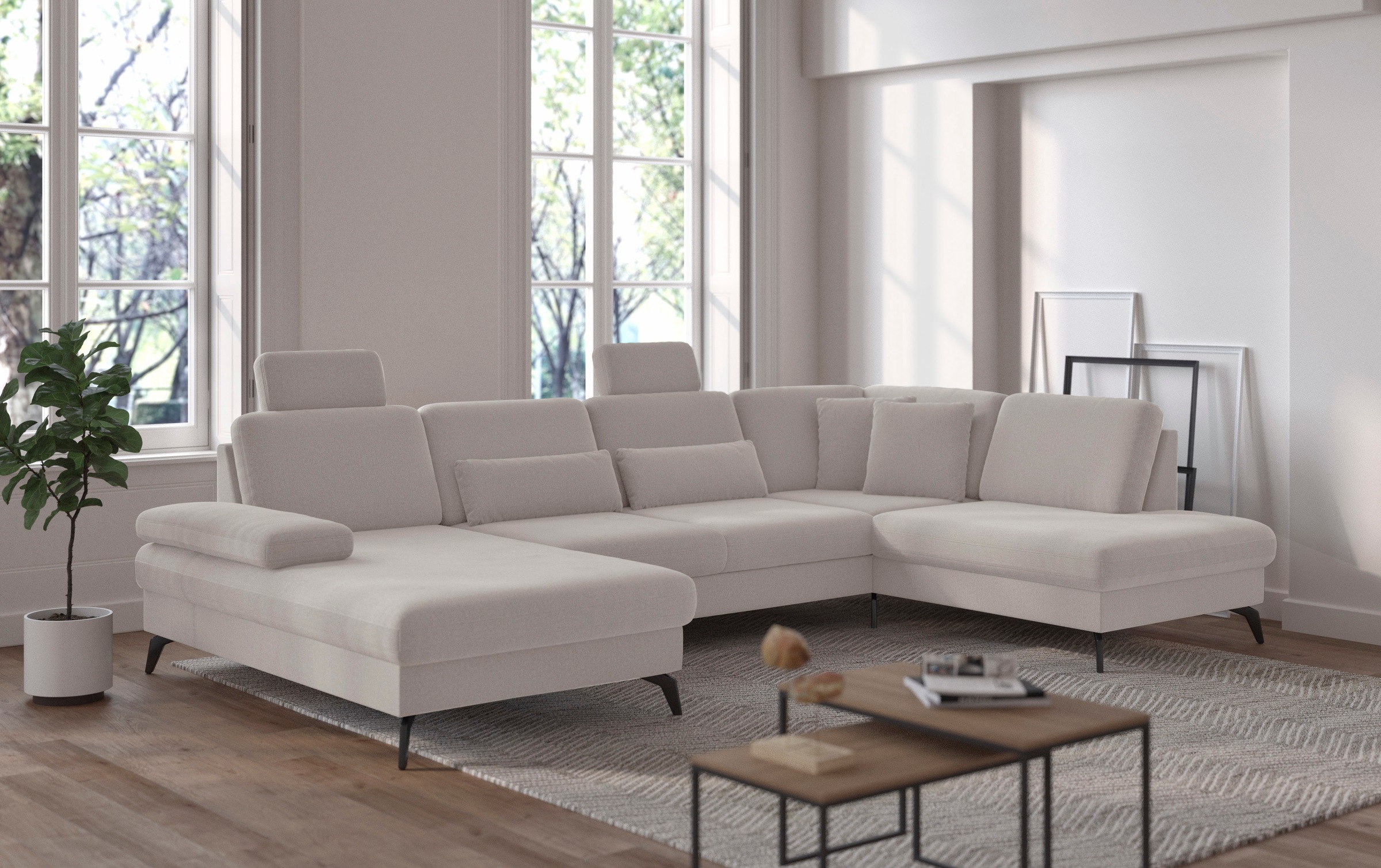 sit&more Wohnlandschaft Morris U-Form, inkl. Sitztiefenverstellung, günstig online kaufen