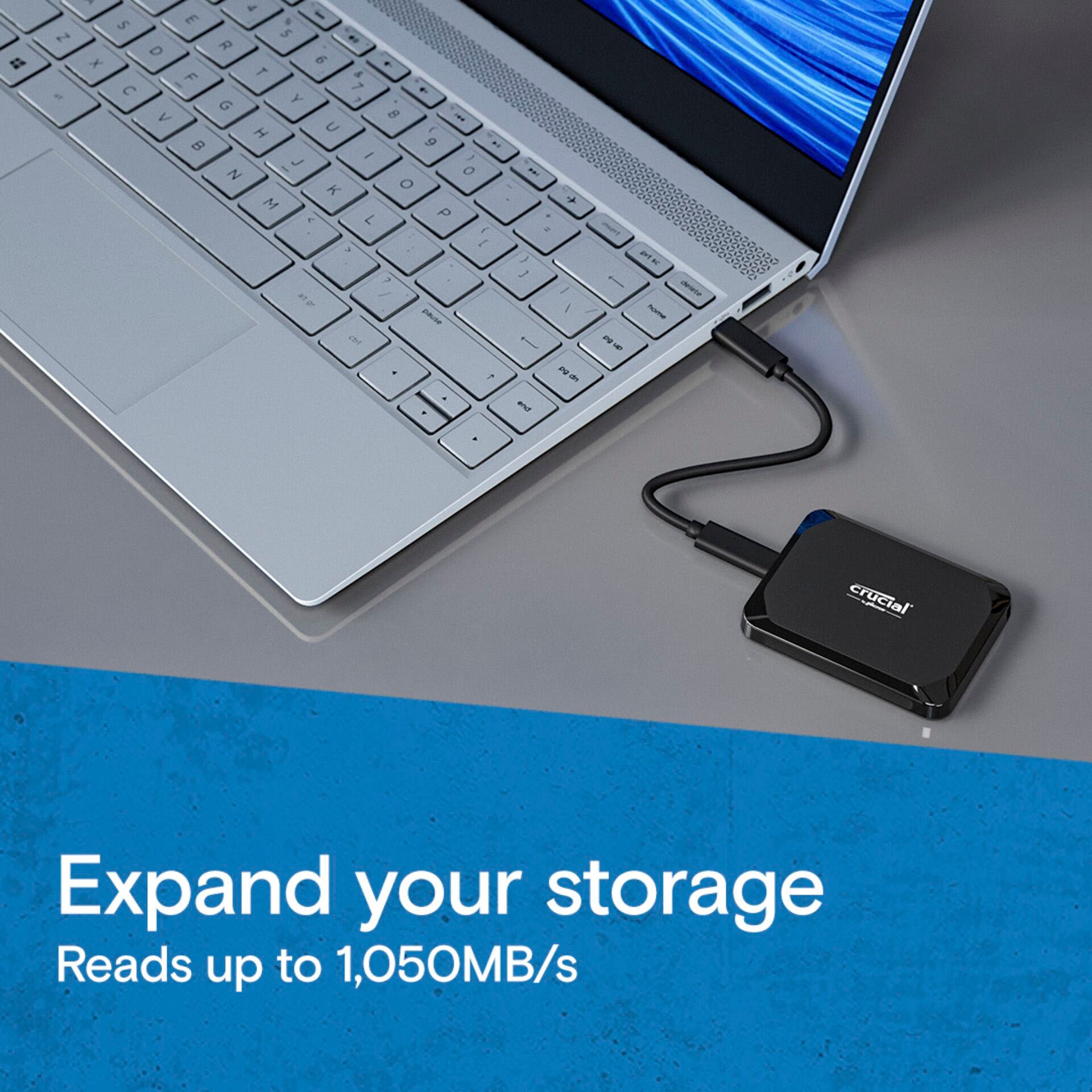 Crucial externe SSD »X9 2 TB« 2 TB Anschluss USB-C