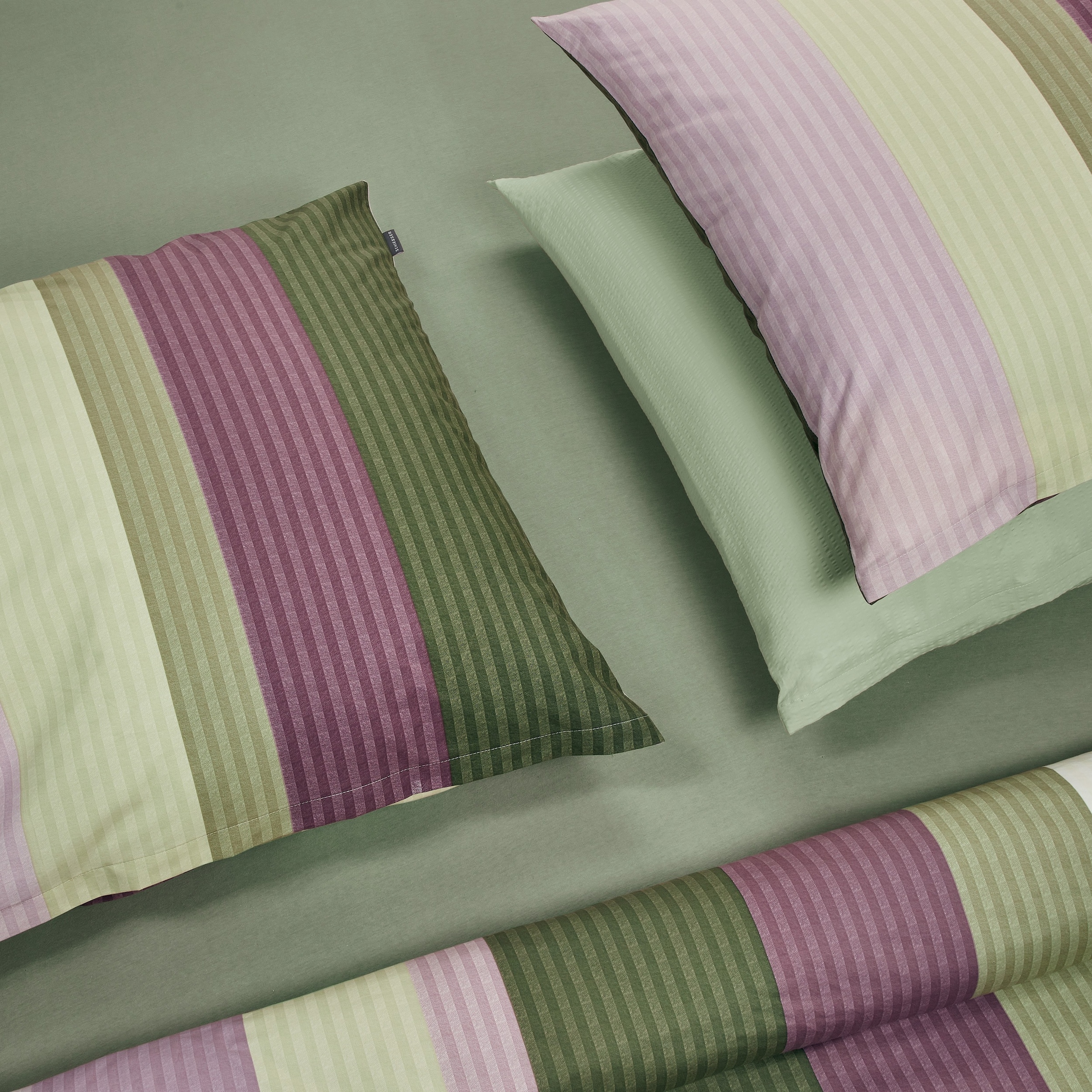 Schiesser Wendebettwäsche »Vendi aus weicher Baumwolle mit lebhaften Streifen«, Made in Green