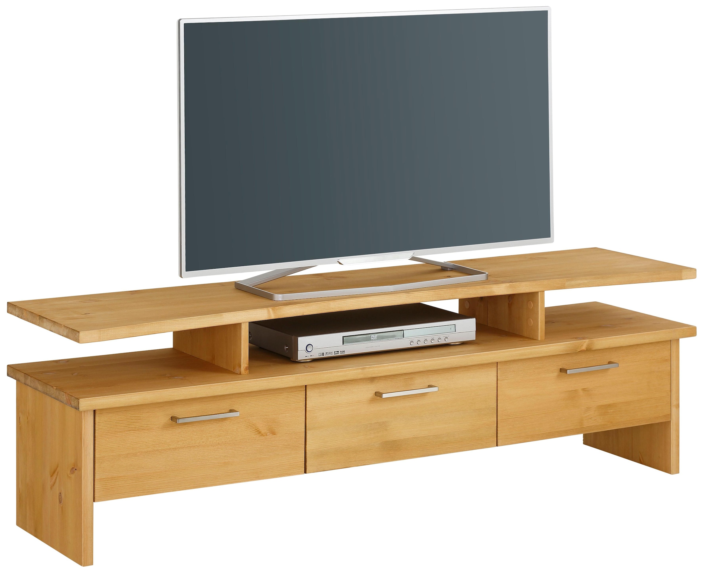 Home affaire TV-Board "Ixo", Breite 148 cm, mit 3 Schubladen, aus masiver K günstig online kaufen