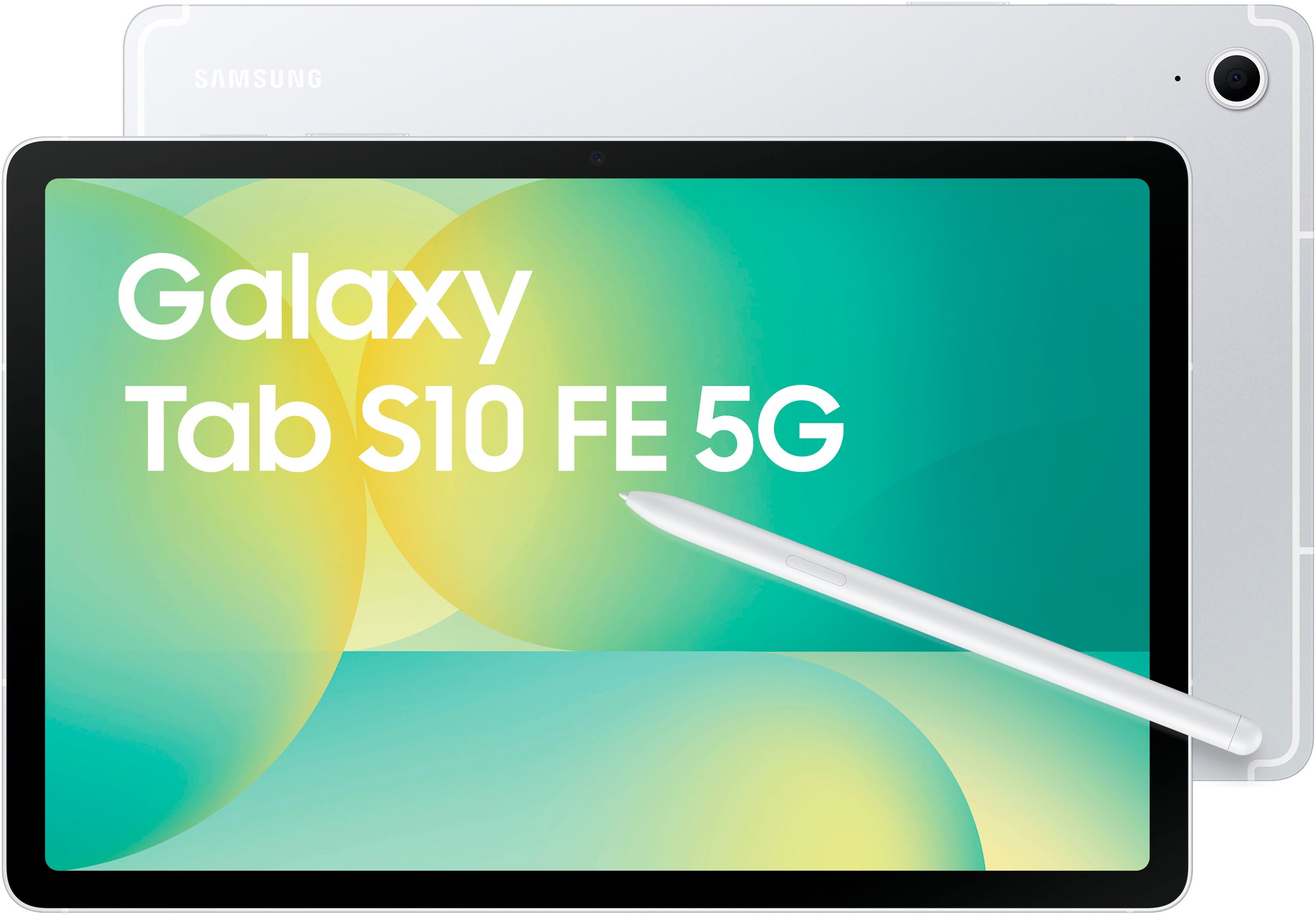 SAMSUNG Tablet »Galaxy Tab S10 FE 5G 128GB« (27, 7 cm / 10, 9 ′′) Android 128 GB WUXGA+ 5G ) silber Bereit für nahezu alles – wasser- und...