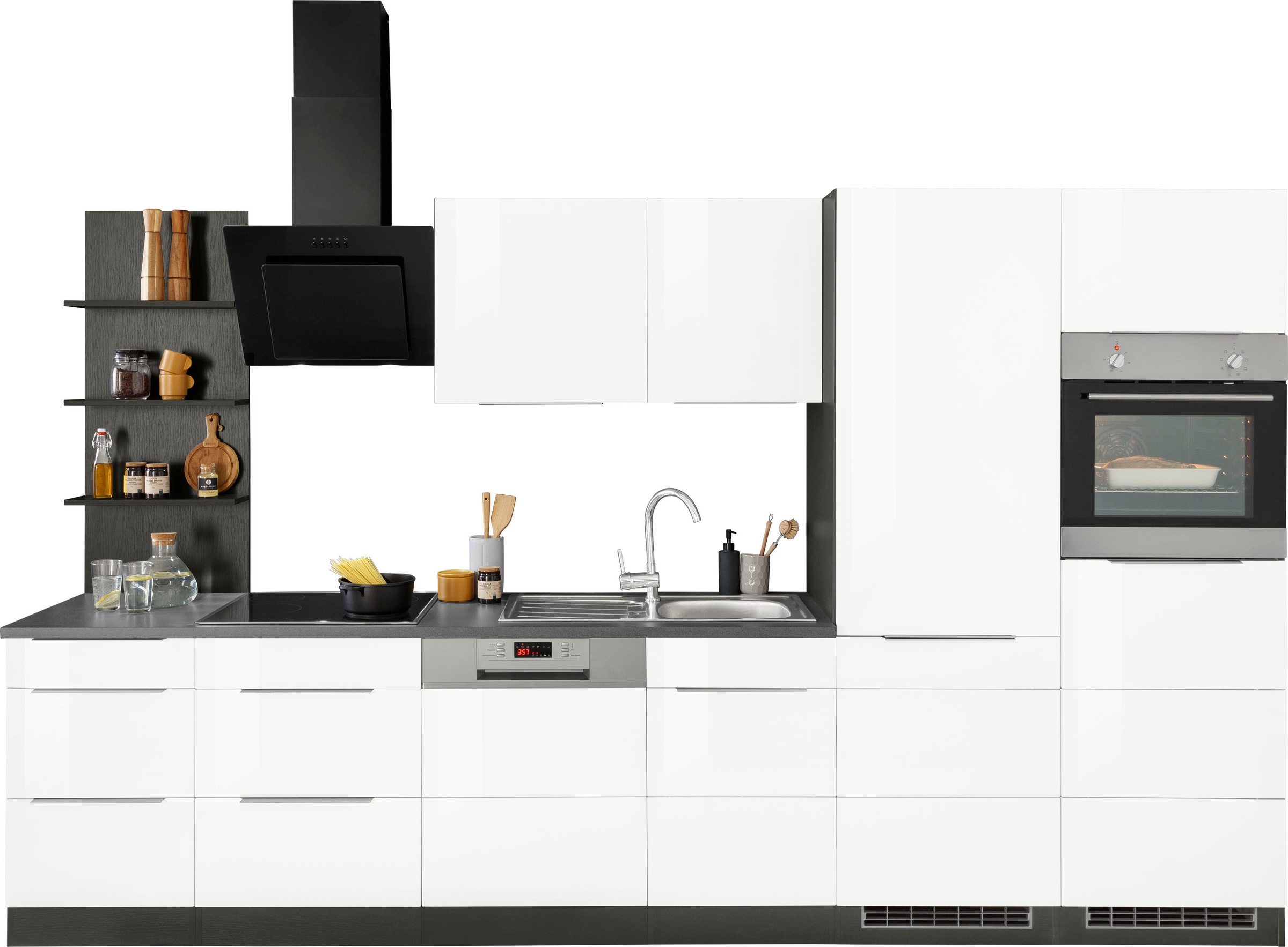 KOCHSTATION Küchenzeile »KS-Brindisi Breite 340 cm«, wahlweise mit E-Geräte günstig online kaufen