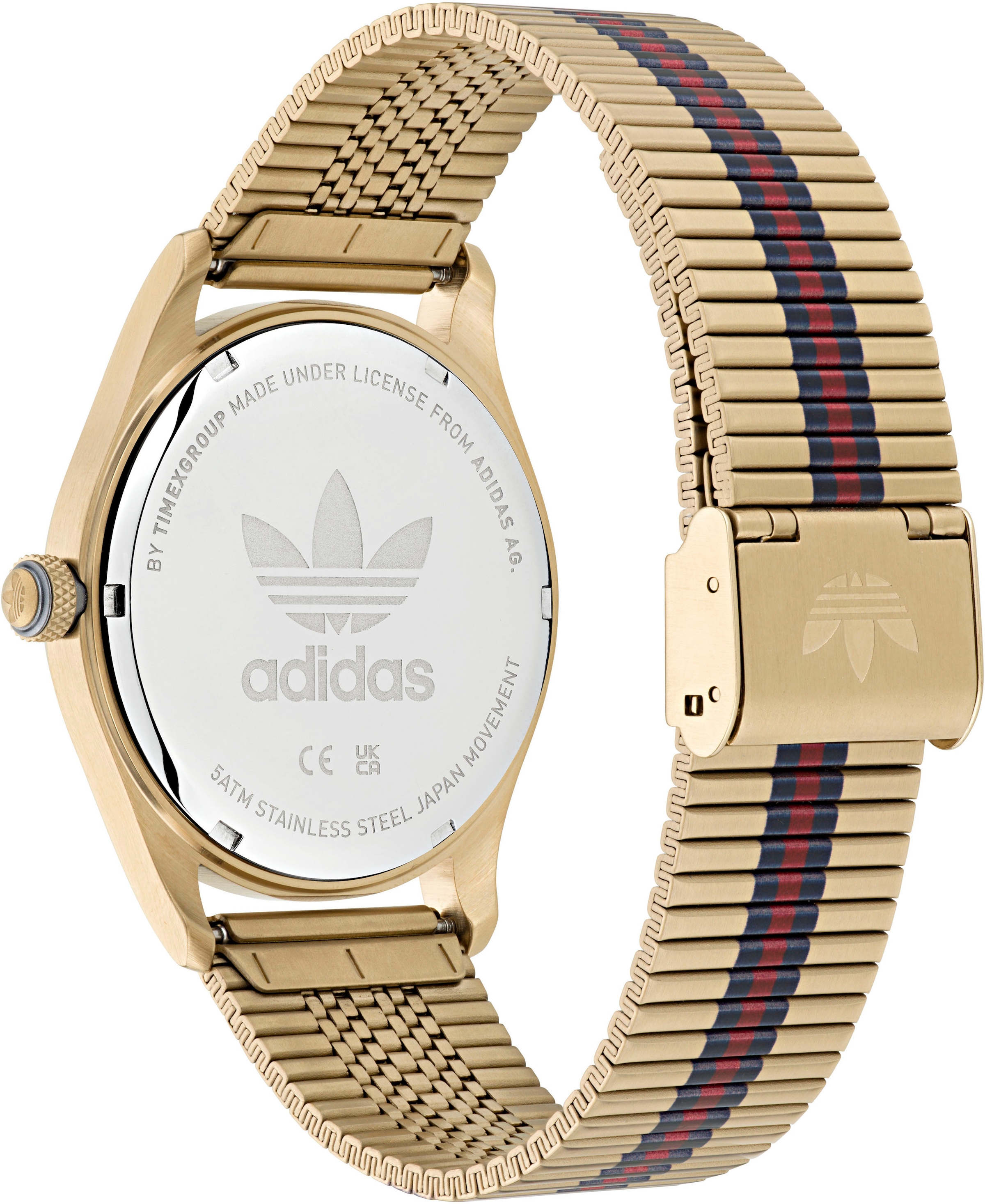 adidas Originals Quarzuhr »CODE FOUR«, Armbanduhr, Damenuhr, Herrenuhr, unisex, analog, Edelstahlarmband