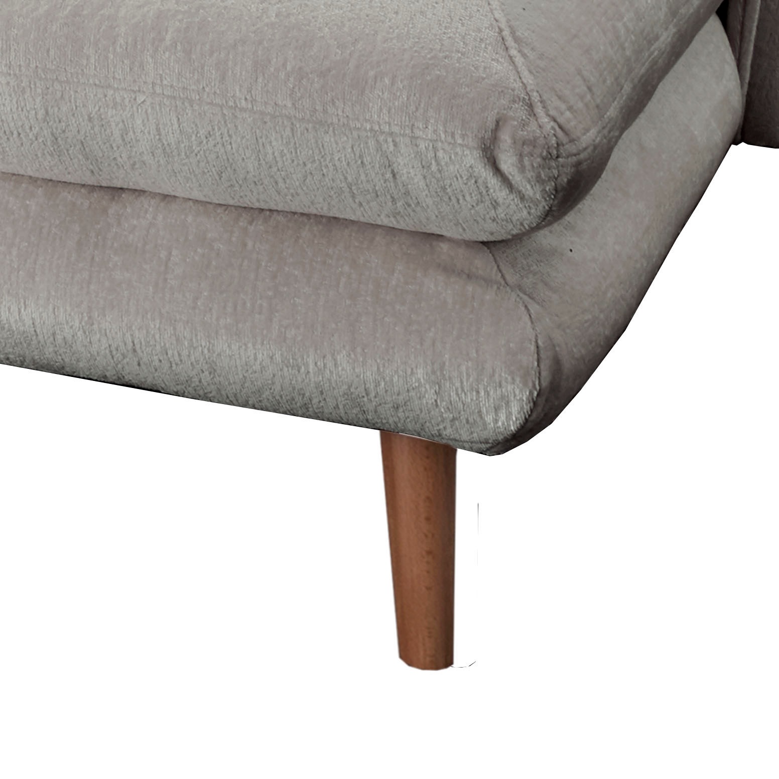 INOSIGN Ecksofa »Lazio modern und bequem, schmale Armlehnen, tolle Detailverarbeitung«, zwei verschiedene Fußfarben wählbar