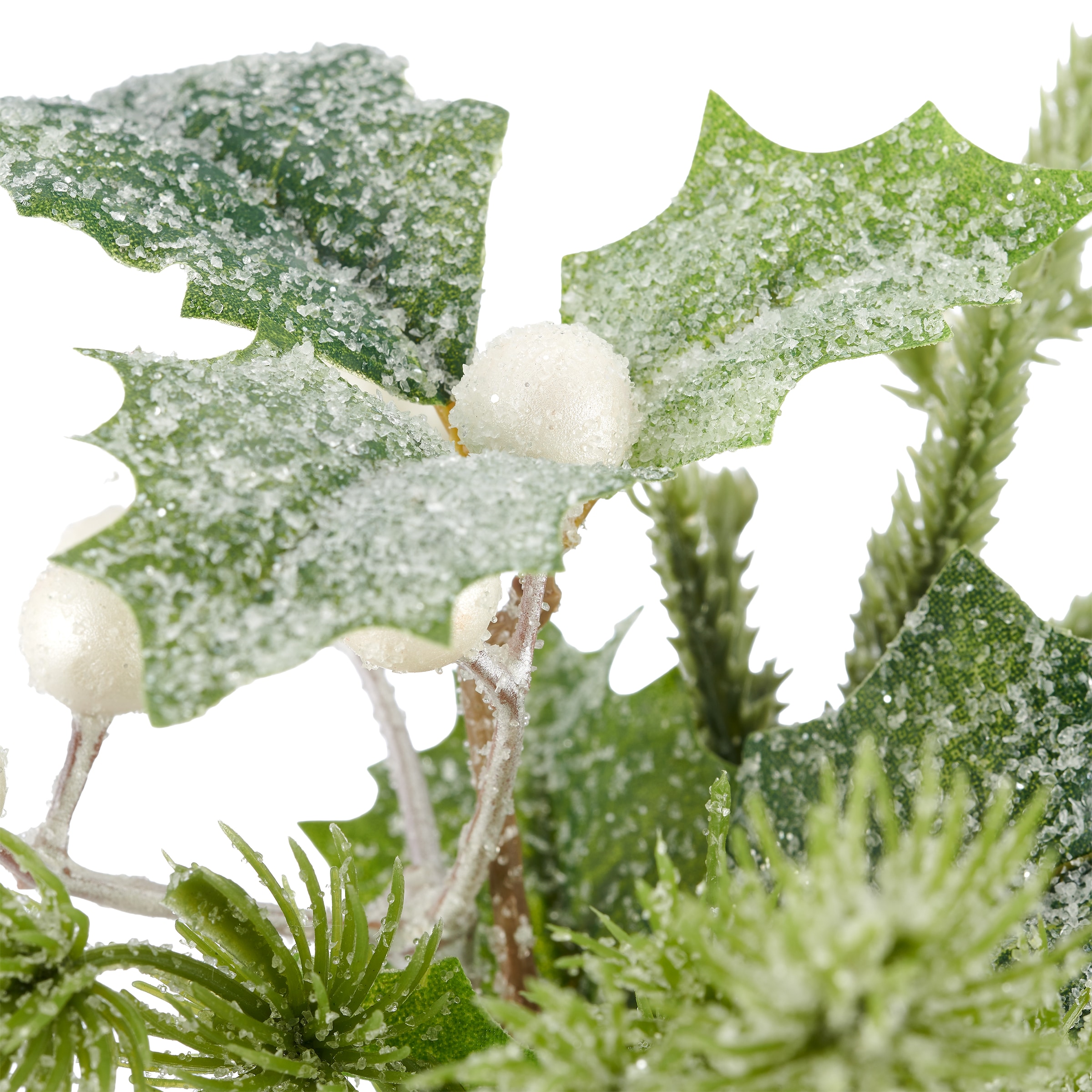 OTTO home Winterliche Kunstpflanze »3er Set aus kleinen winterlichen Bouquets in Glasvasen« mit Frost-Finish, Höhe ca.16cm