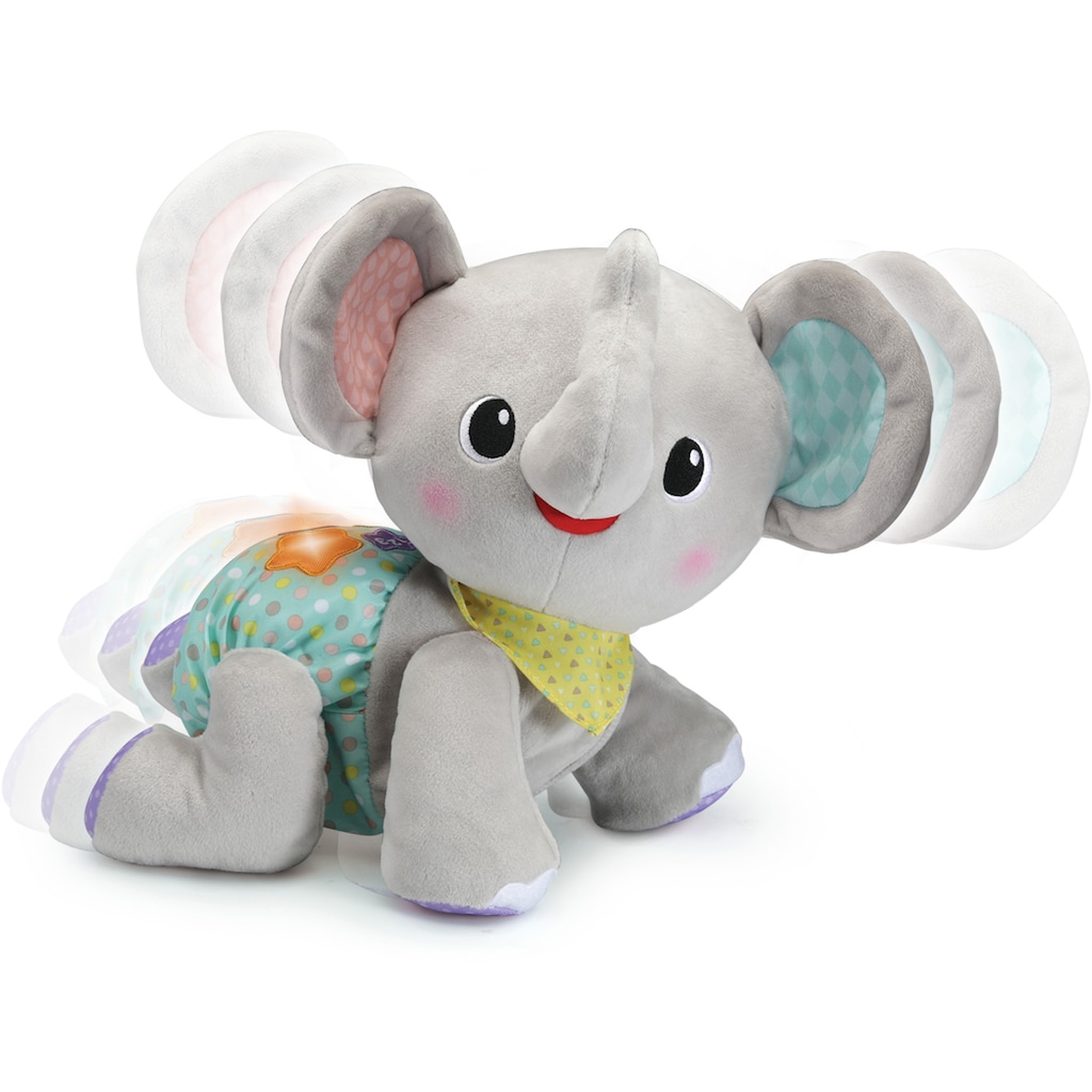 Vtech® Kuscheltier »VTechBaby, Krabbel mit mir - Elefant, grau«