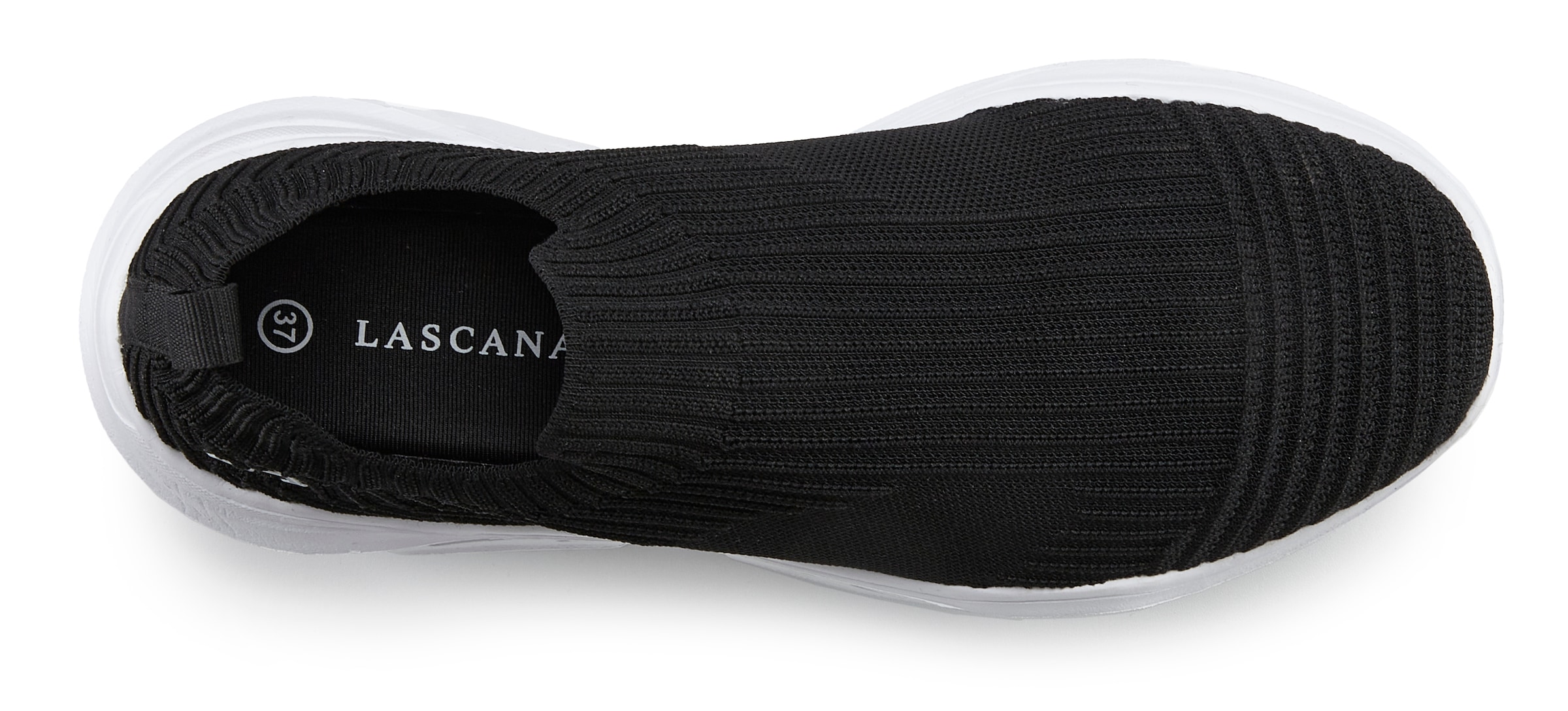 LASCANA Sneaker »Slip-On-Sneaker,«  Halbschuh, Slipper, Freizeitschuh zum Reinschlüpfen VEGAN