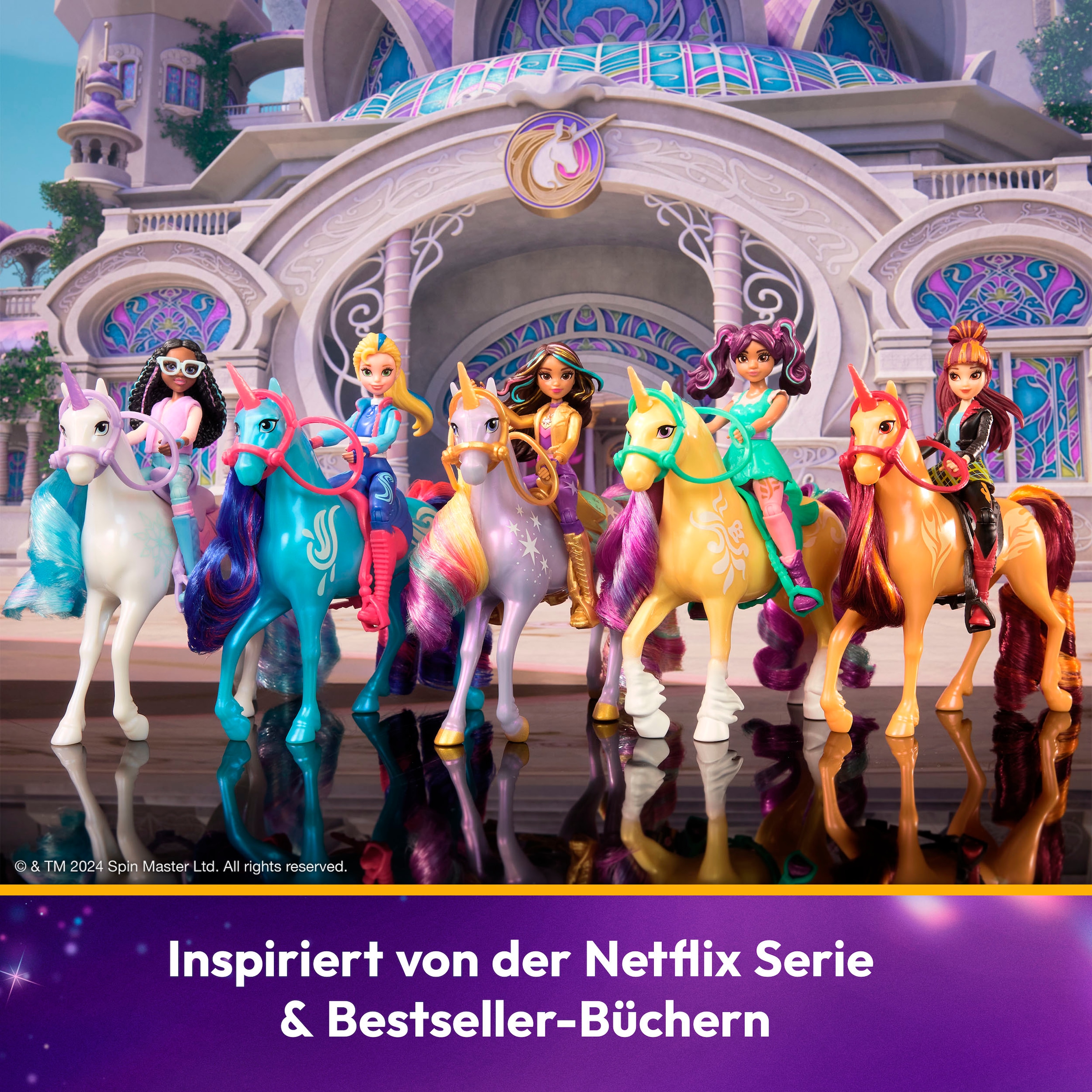 Spin Master Anziehpuppe »Unicorn Academy Valentina und Einhorn Cinder Set«