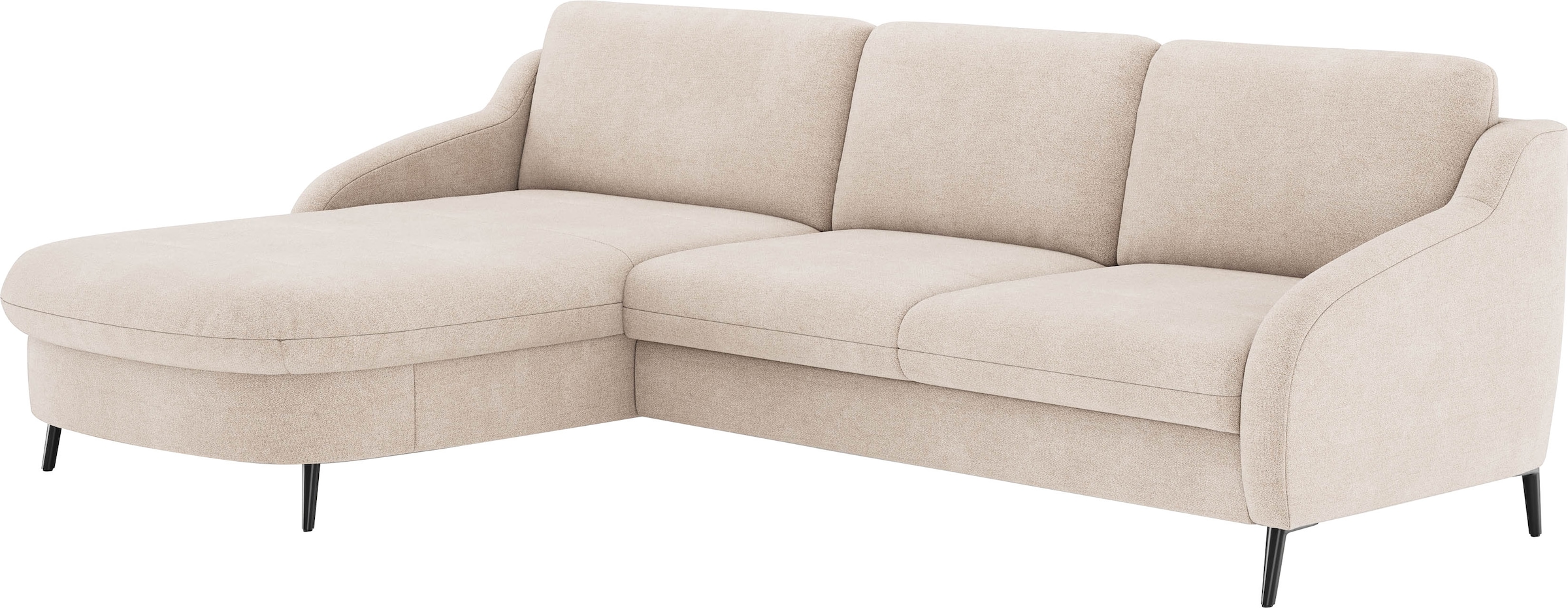 sit&more Ecksofa »Soul L-Form«, wahlweise mit Bettfunktion und Bettkasten oder Schubkasten