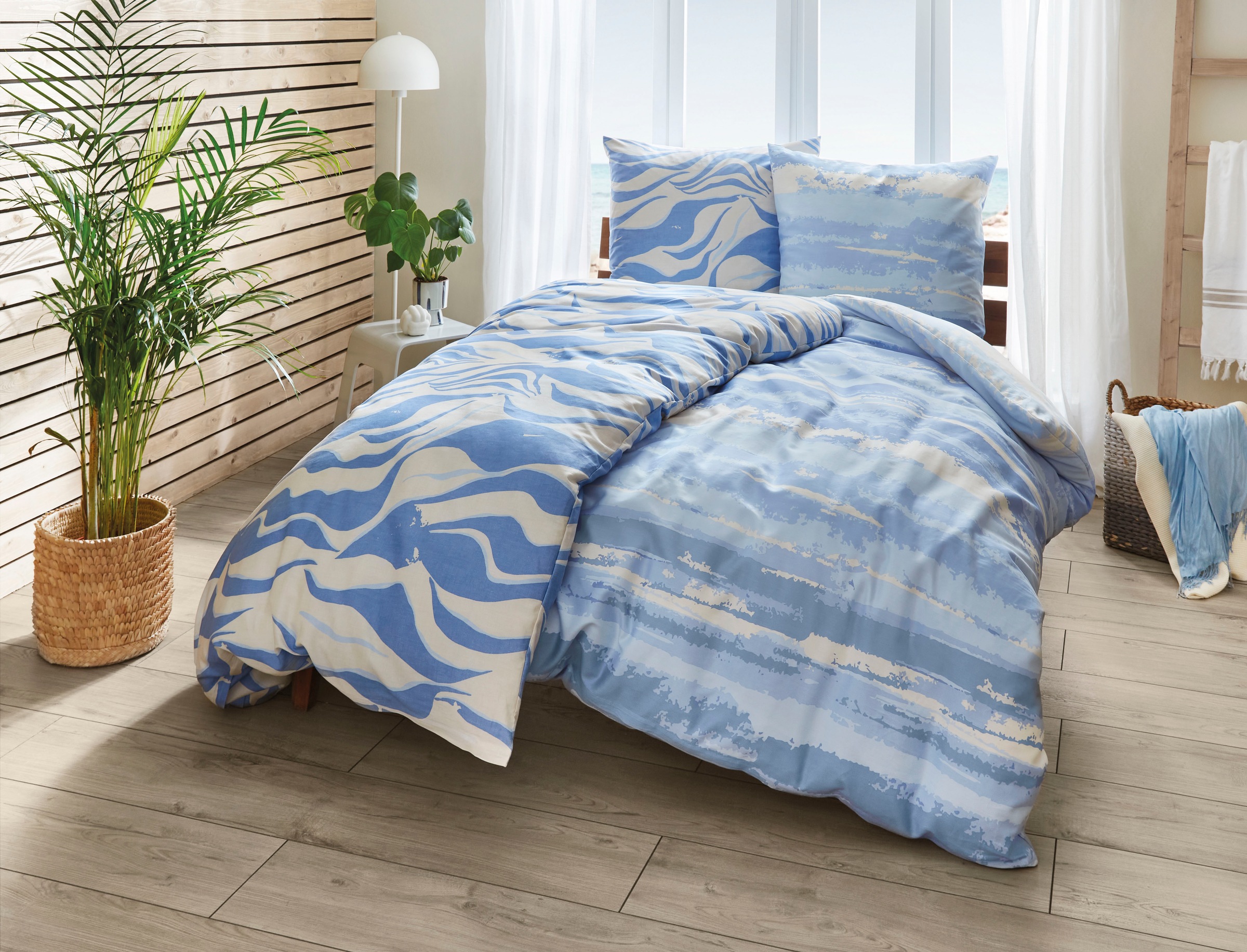 Kleine Wolke Bettwäsche »Onda«, mit Wellenmotiv