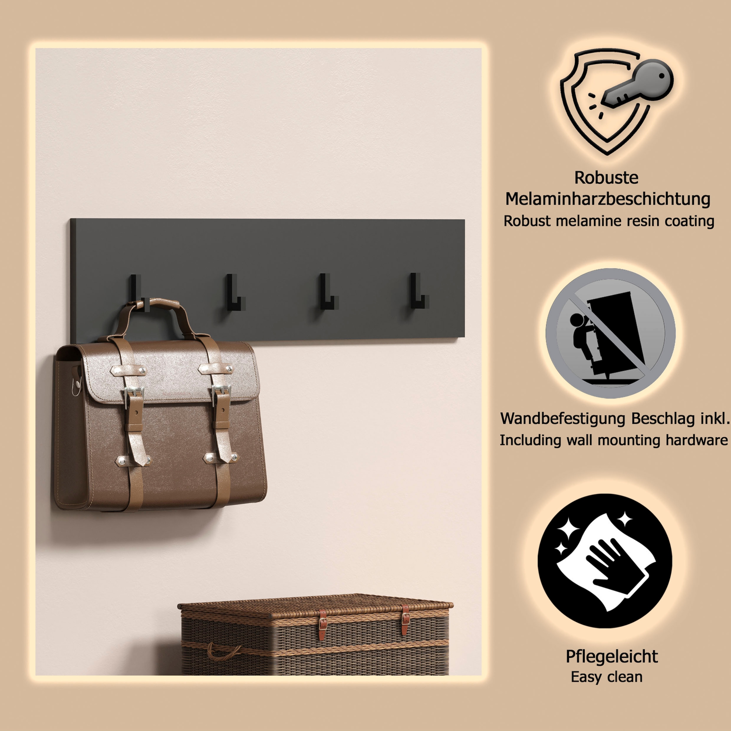 Home affaire Garderobenleiste »Estepona«