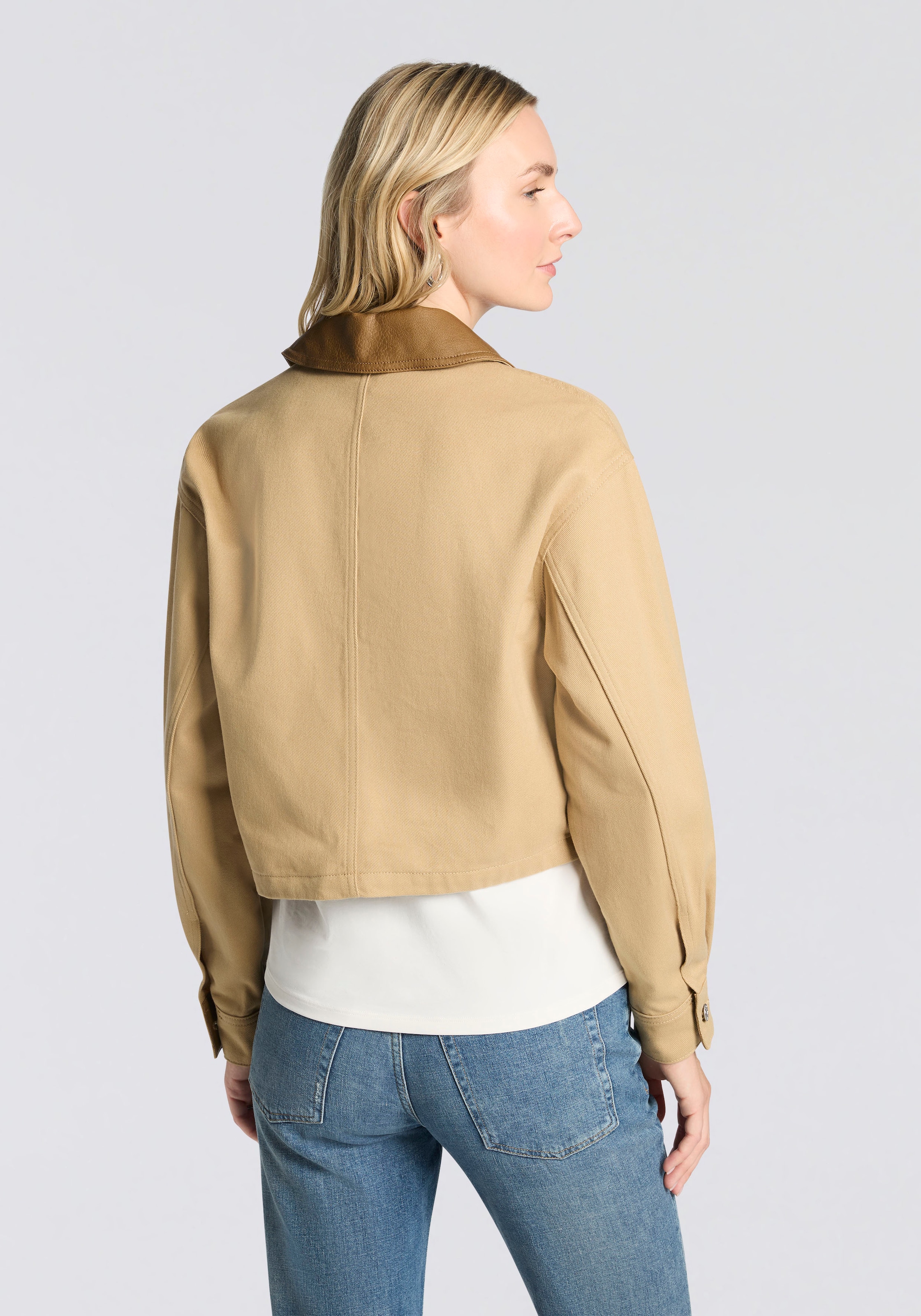 HUGO Blue Kurzjacke »Andeso«, im Boxy Fit, cropped