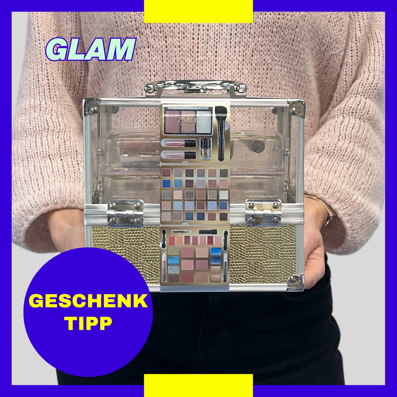 ZMILE COSMETICS Kosmetik-Koffer »Glam«, (64 tlg.), mit veganer Formulierung