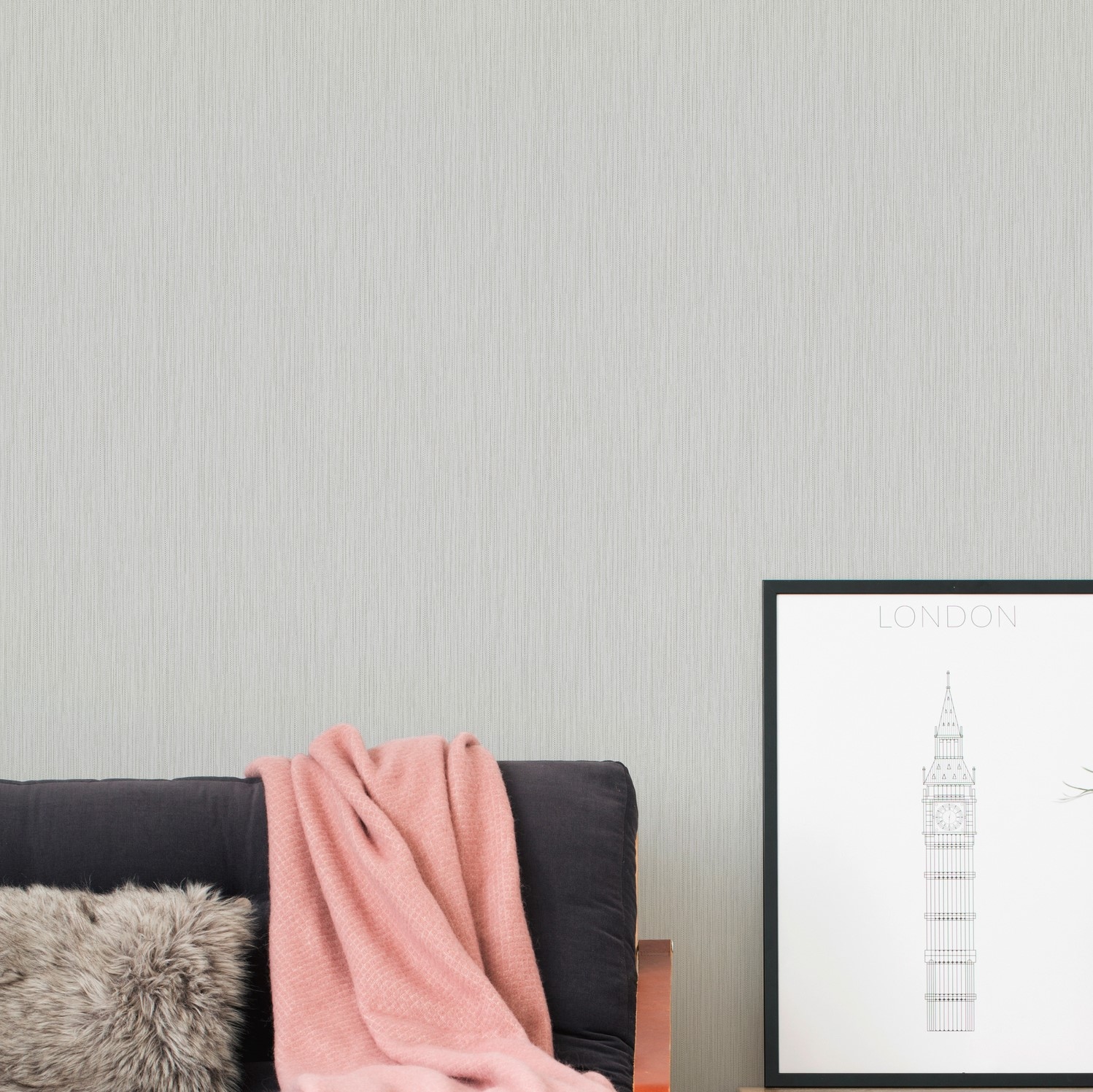 A.S. Création Vliestapete »Attractive 2 Tapete mit Streifen«, leicht glänzend-gemustert-abstrakt, Streifentapete strukturiert Hellgrau Tapeten Wohnzimmer modern Design