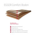 EGGER Korklaminat »Comfort EHC008 Villefort Pinie weiss«, (Packung), 8mm, 1,995m² - nachhaltiger Fußboden - hellgrau