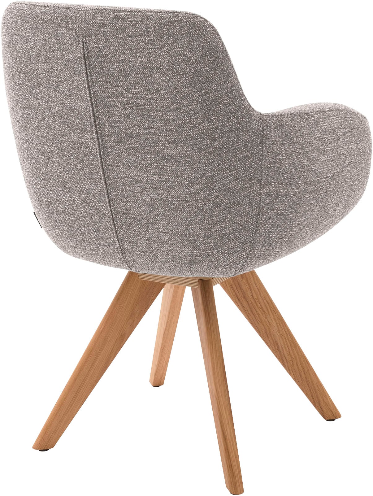 Musterring Esszimmerstuhl »Tavia«, (Set), 2 St., Chenille, Stativgestell Wildeiche massiv, Drehfunktion optional, diverse Farben