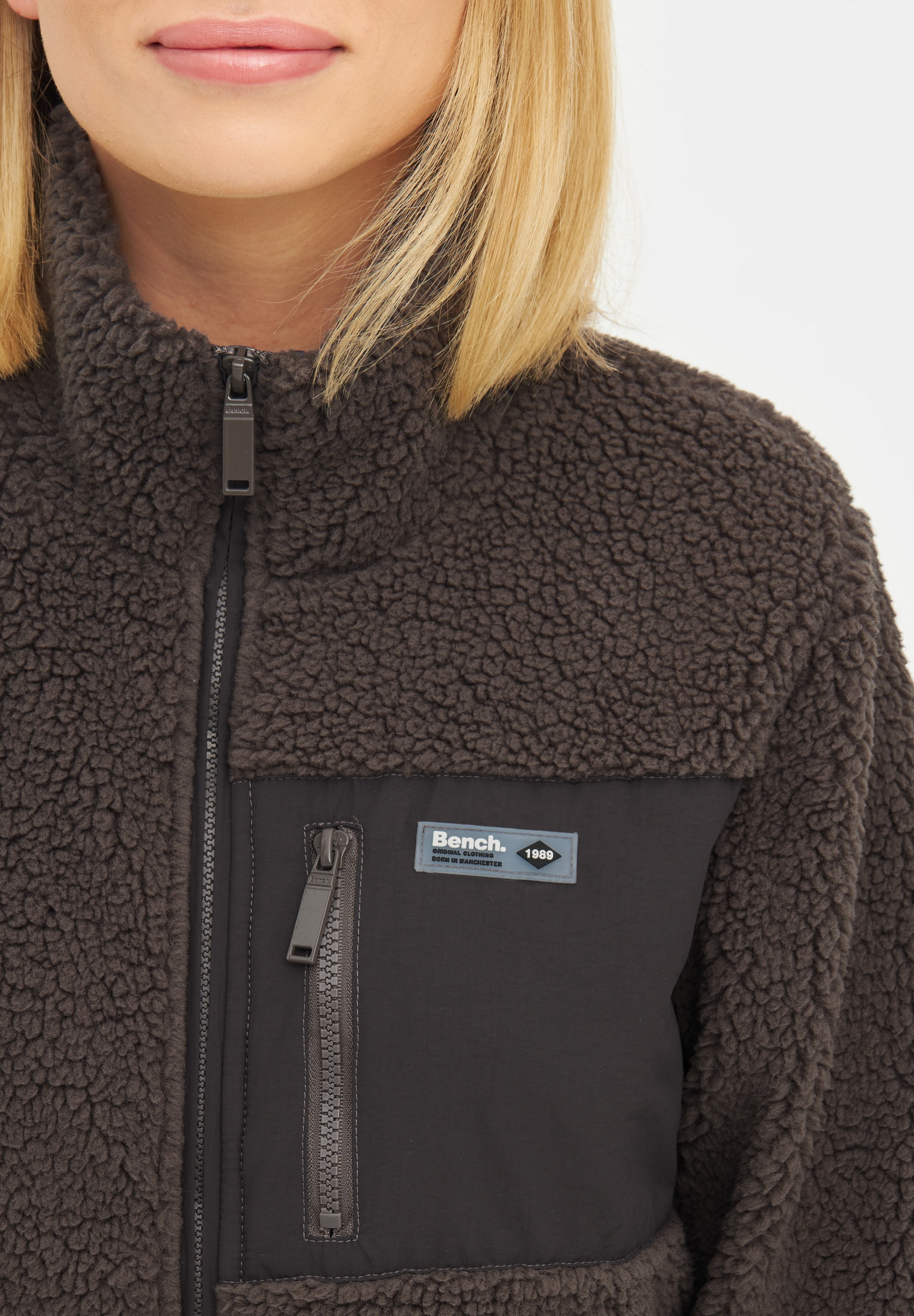 Bench. Fleecejacke »HENSLEY«, Teddyjacke in kuschelig weicher Haptik