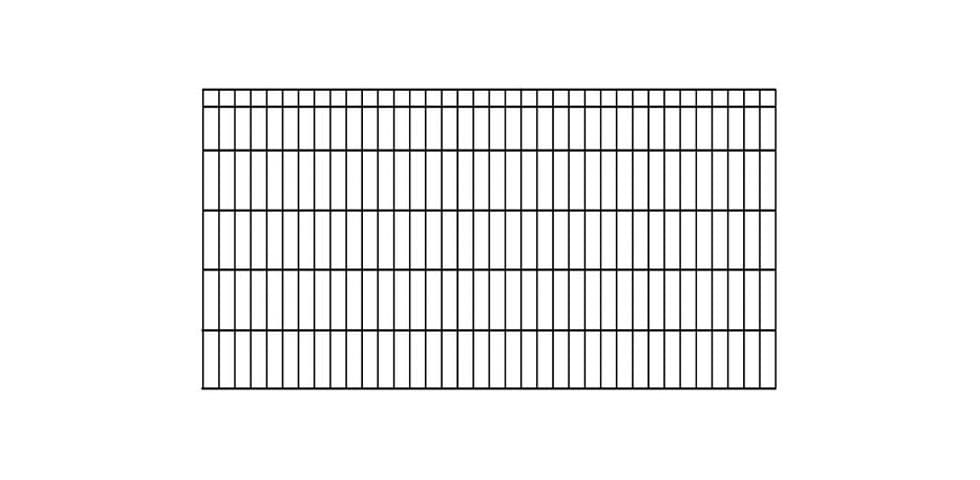 KRAUS Doppelstabmattenzaun »Dino-Pro DS-Z42«, anthrazit, 100 cm hoch, 10 Elemente für 20 m, 11 Pfosten