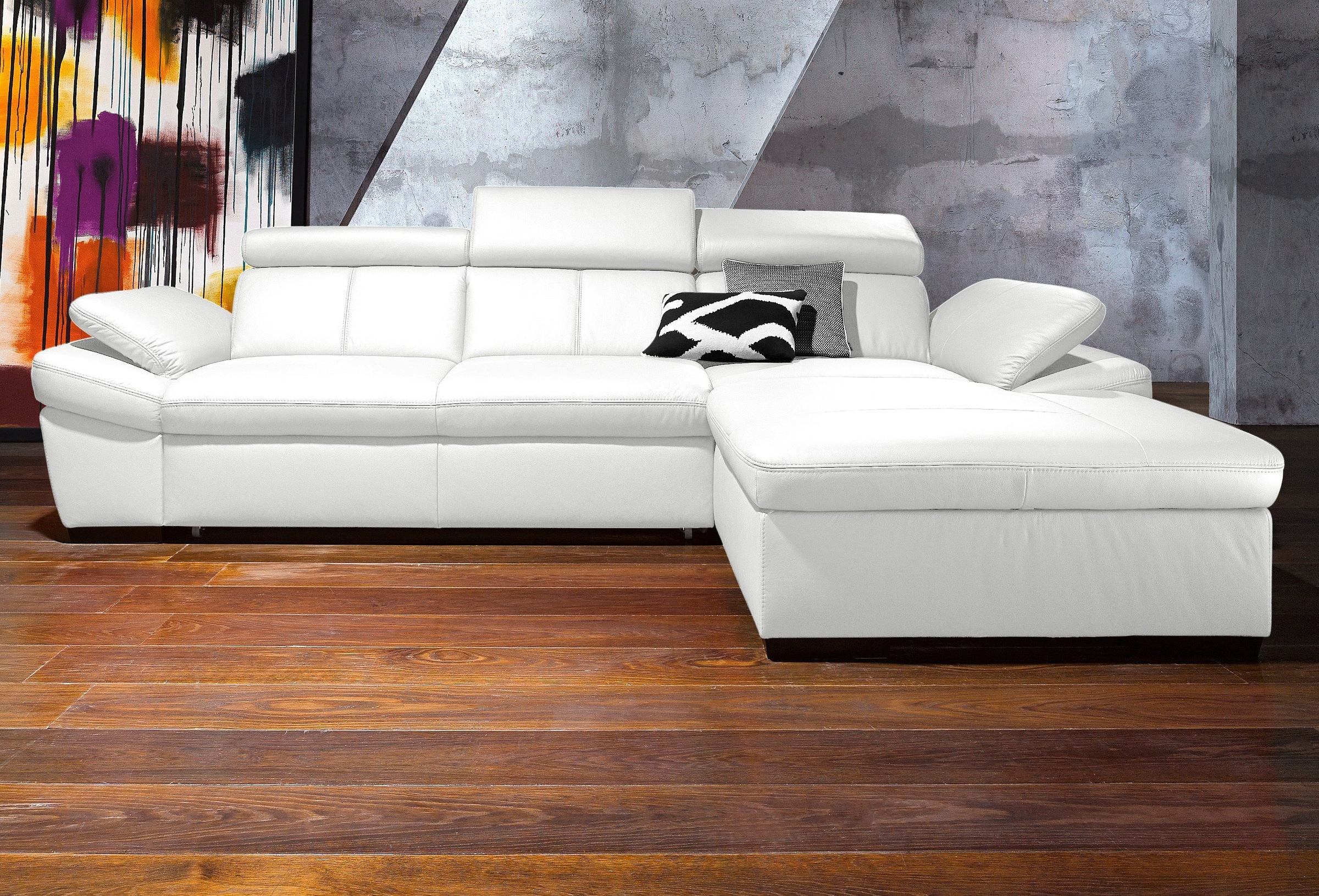 exxpo - sofa fashion Ecksofa »Salerno, Funktionssofa, Breite 280cm, hoher S günstig online kaufen