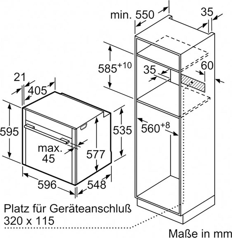 NEFF Einbaubackofen N 90 »B64FS31N0«, mit Teleskopauszug nachrüstbar, EasyClean®, AirFry-Funktion