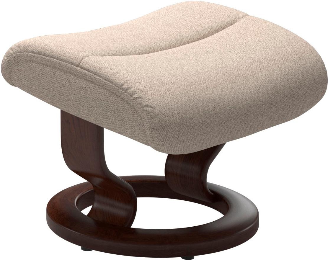 Stressless® Relaxsessel »View«, (Set, Relaxsessel mit Hocker), mit Classic Base, Größe M,Gestell Braun