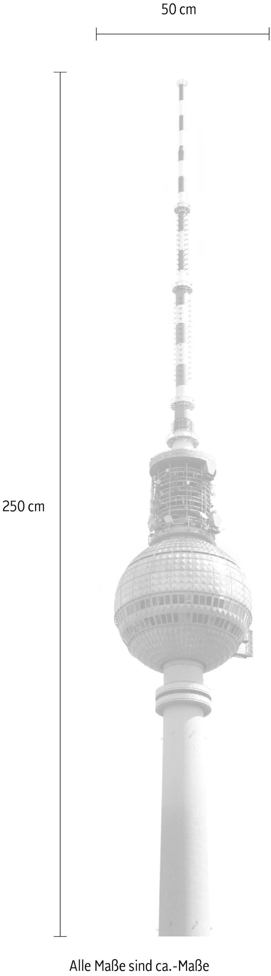 Komar Vliestapete »Digitaldruck Vlies - Fernsehturm - Größe 50 x 250 cm«, bedruckt, Wohnzimmer, Schlafzimmer