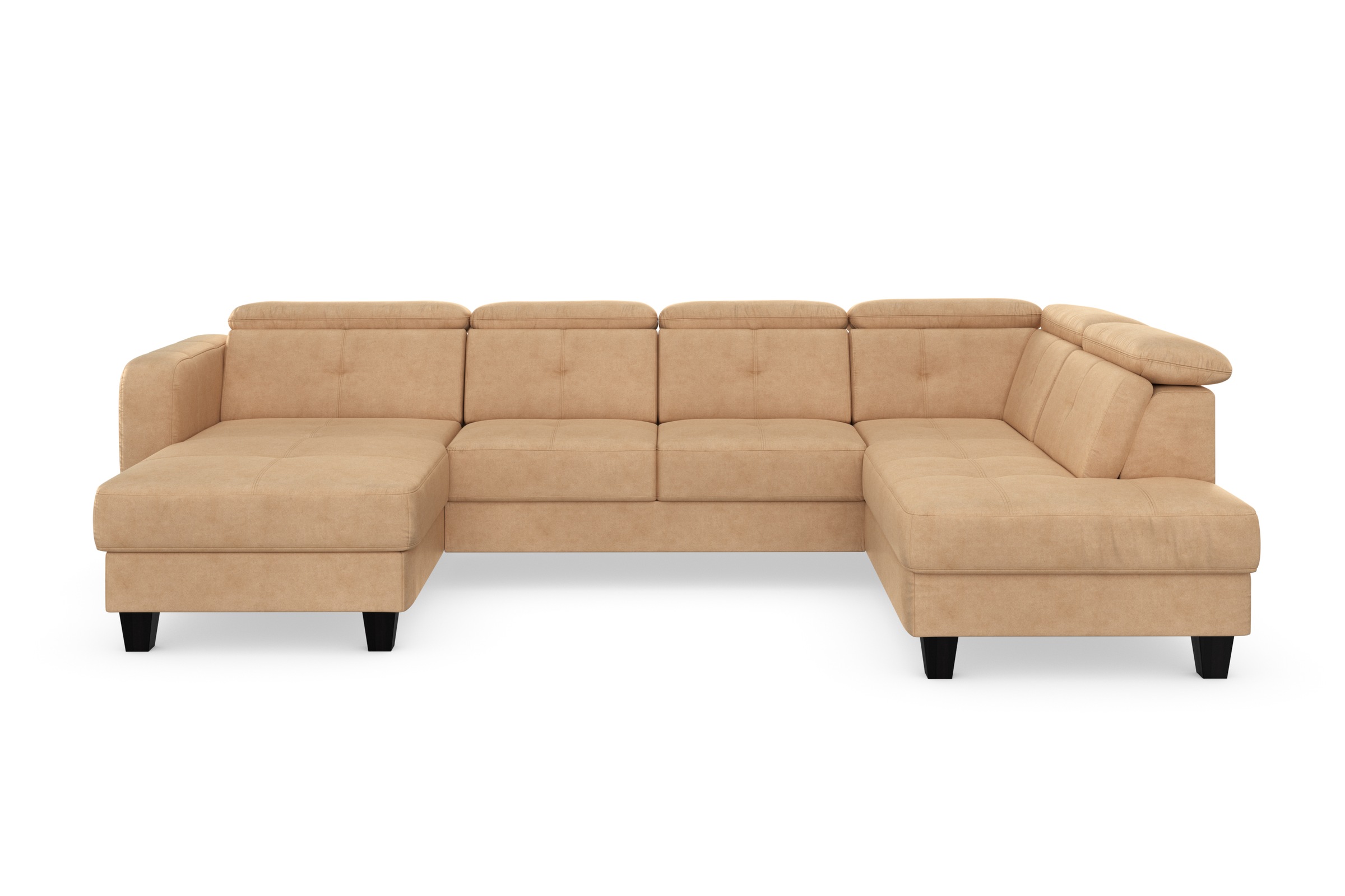 sit&more Wohnlandschaft »Belluci U-Form«, Kopfteilverstellung und Federkern, wahlweise mit Bettfunktion