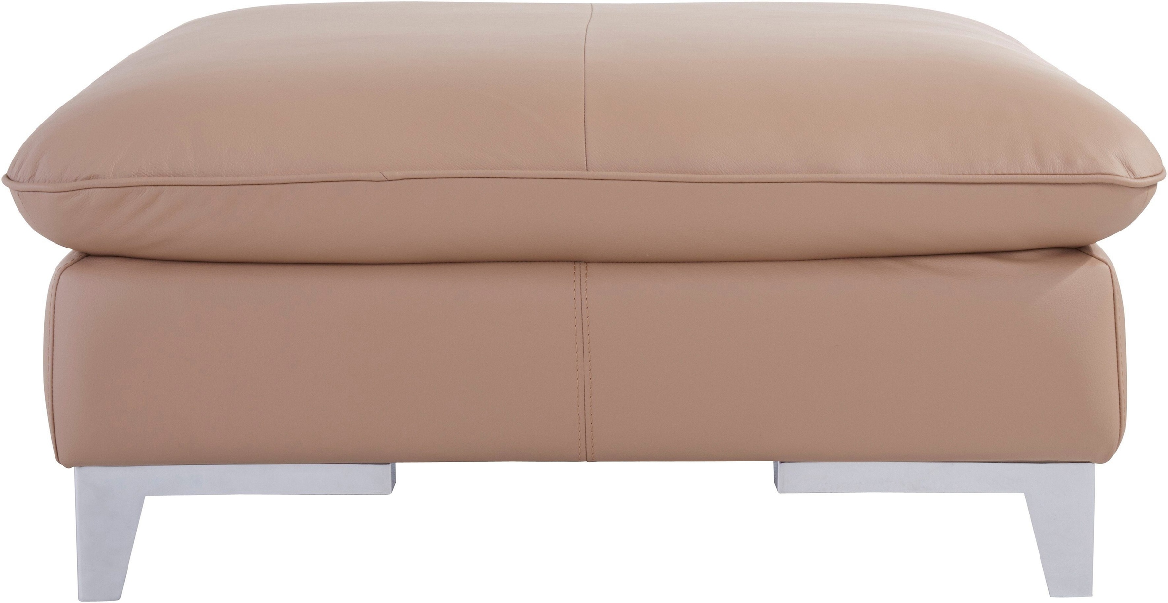 COTTA Polstergarnitur »Teresa L-Form«, (Set), Set bestehend aus: Ecksofa mit Kopfteilverstellung & Hocker