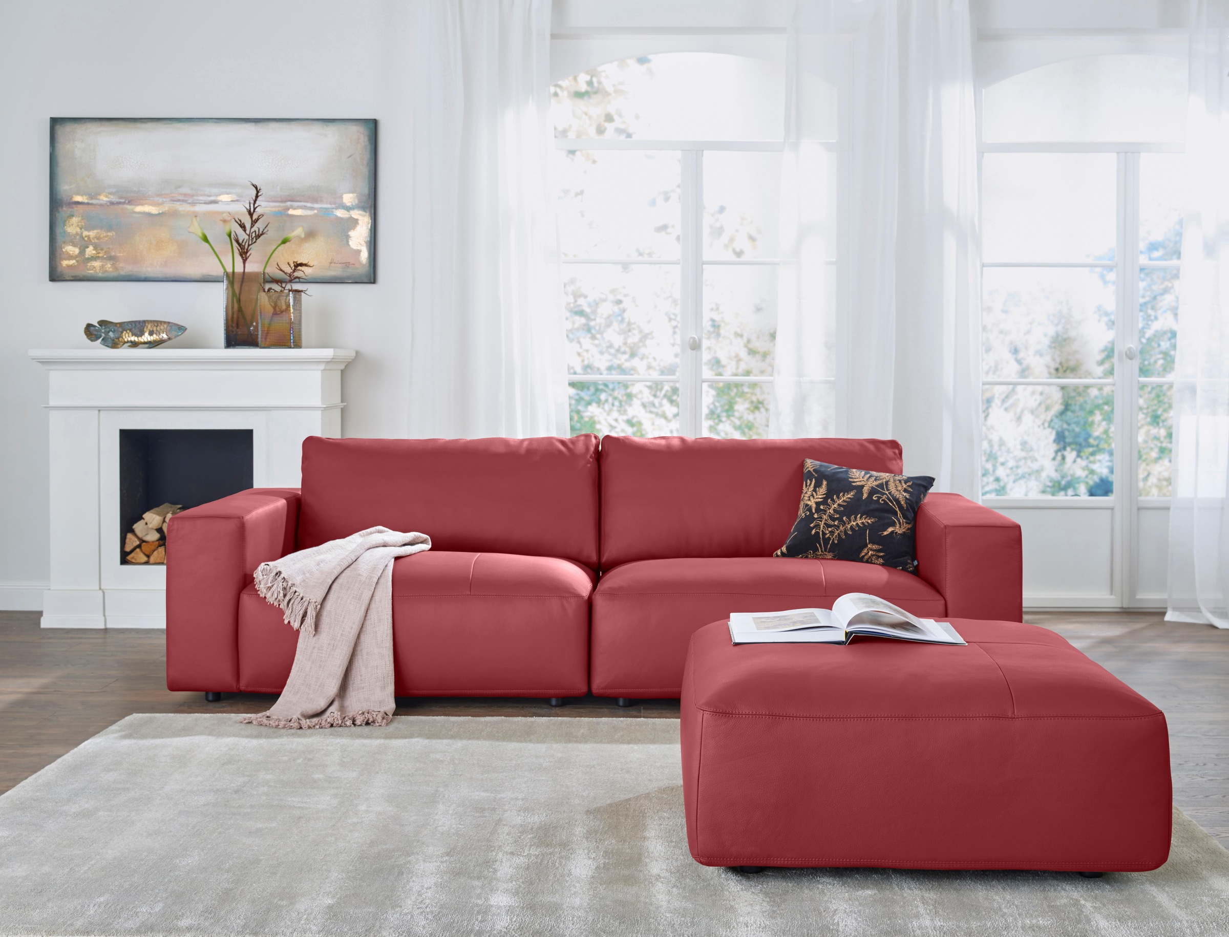 Musterring Big-Sofa »LUCIA«, in vielen Qualitäten und 4 unterschiedlichen Nähten, 3-Sitzer