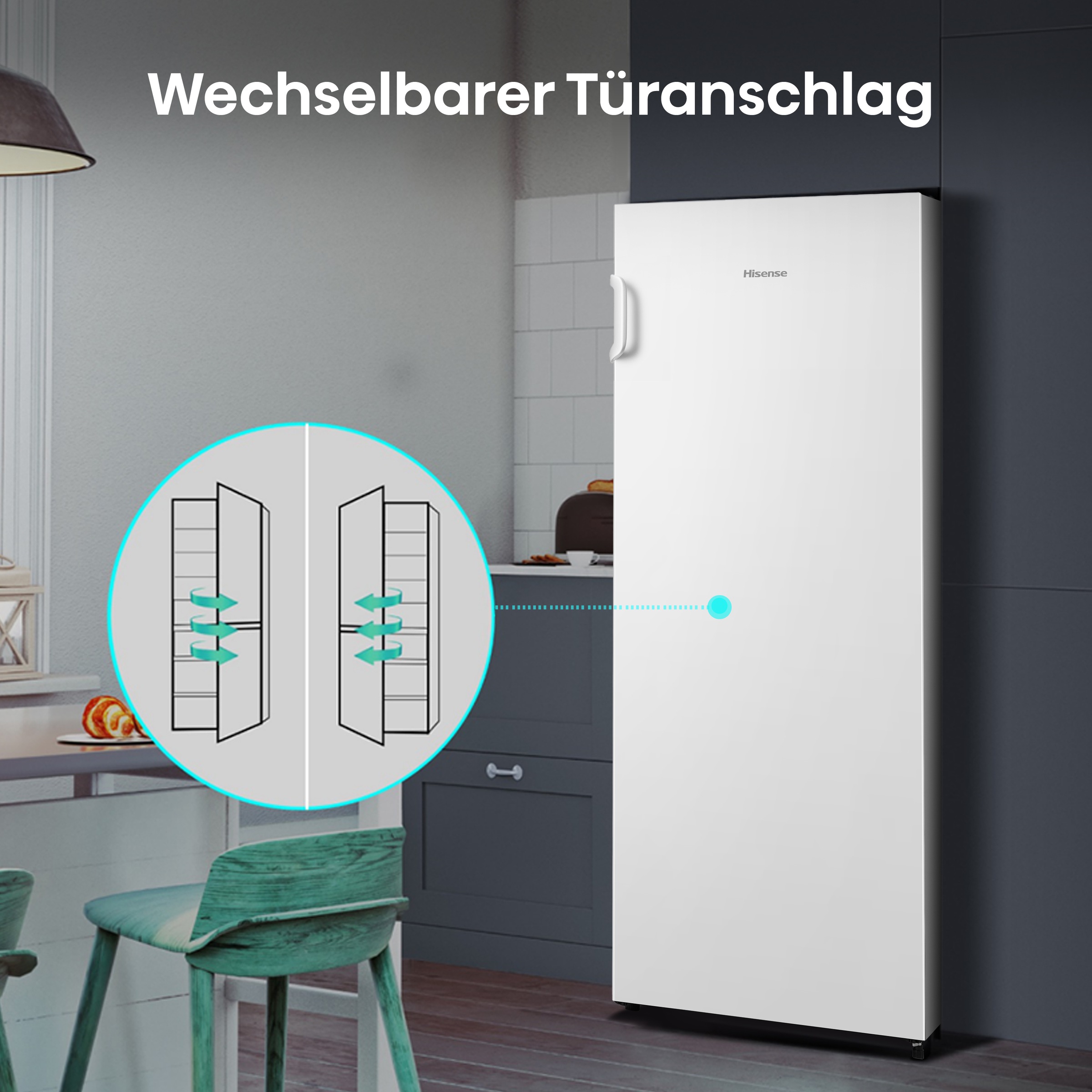 Hisense Gefrierschrank »FV191N4AW2«, 143,4 cm hoch, 55 cm breit