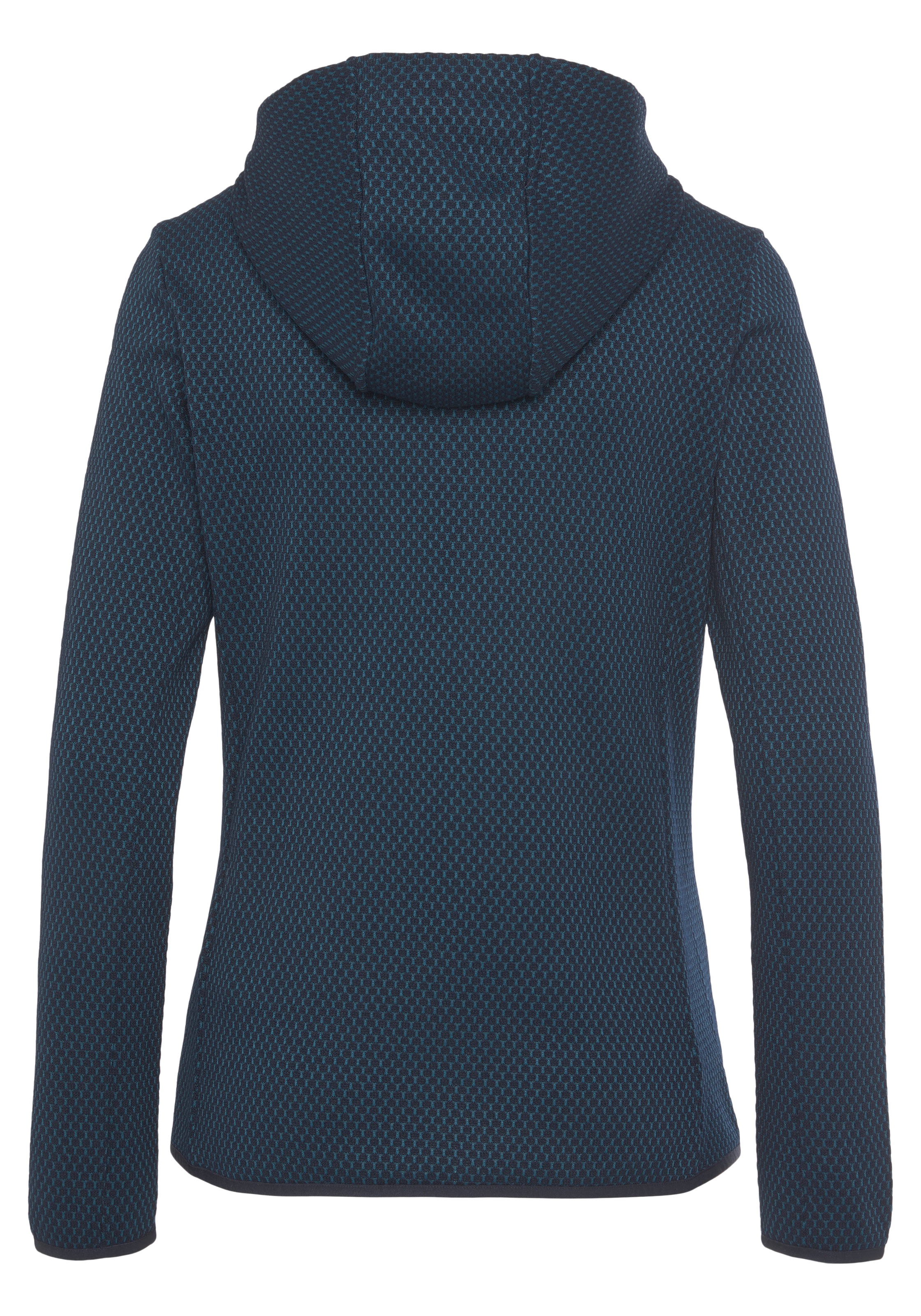 CMP Strickfleecejacke, mit Kapuze, Wärmend & windabweisend & Atmungsaktiv