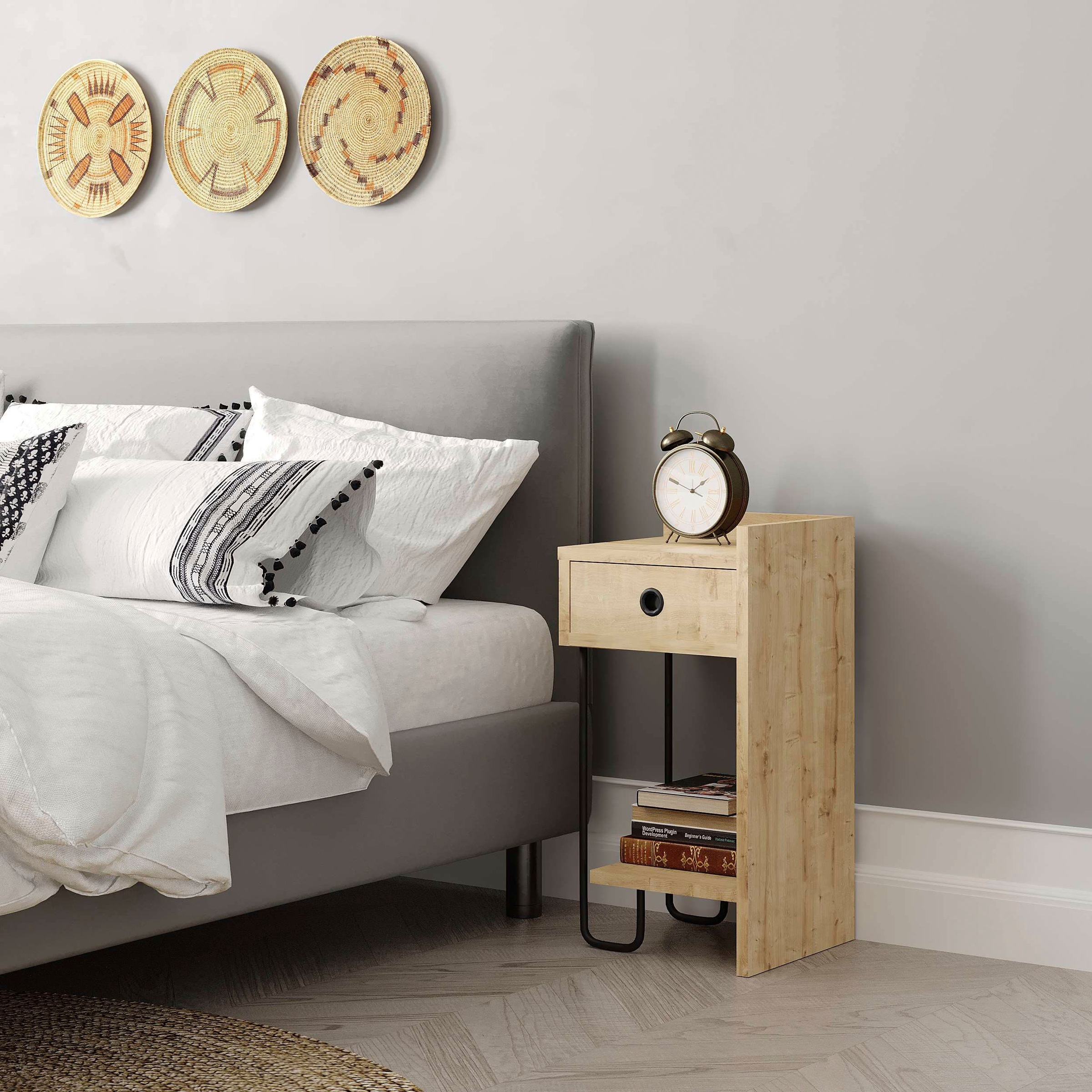 Decortie Nachttisch »SIRIUS NACHTTISCH RECHTS MODUL«, (Packung, 1 St.), Leichte Montage, Lagerung, Platzsparend