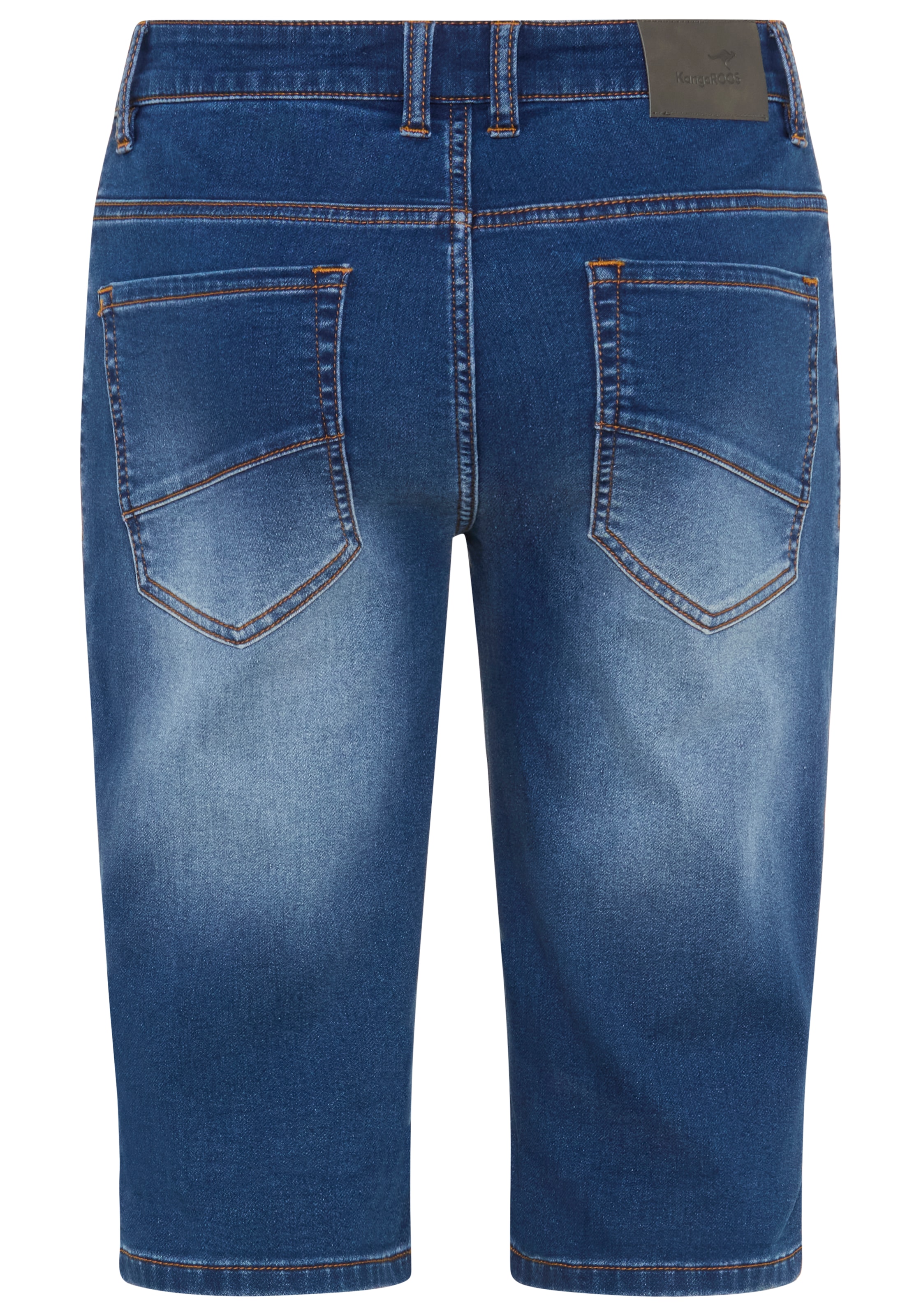 KangaROOS Jogg-Jeansbermudas Regular Fit, gerade geschnittenes Bein