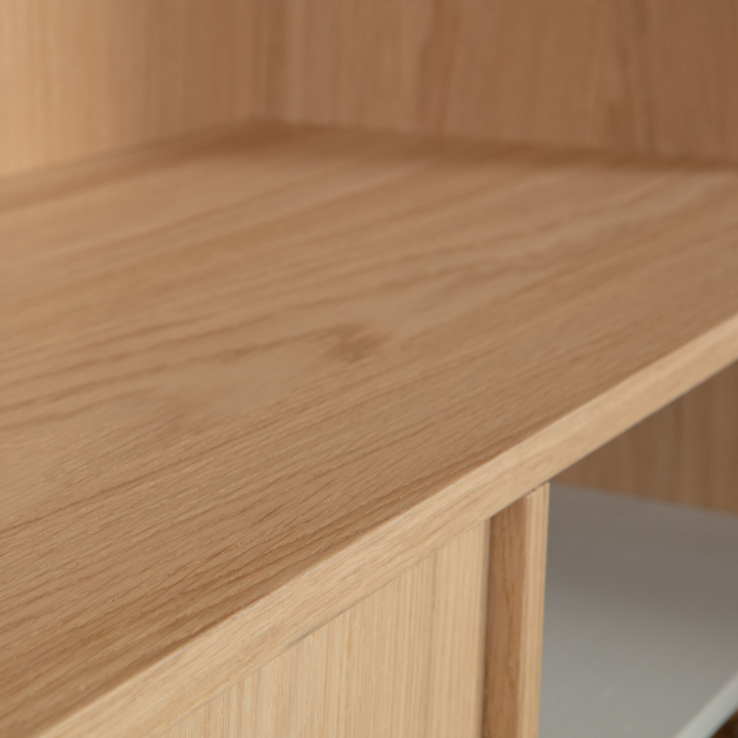 WOOOD Stauraumregal »Modulair mit FSC® Eichenfurnier und Push-to-open B110 x T40 x H199 cm« Tragkraft 15 kg pro Einlegeboden, einfach zu montieren