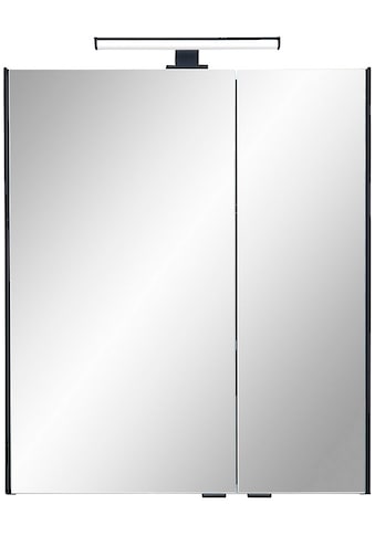 Badezimmerspiegelschrank »Quickset 395 Badschrank, 2 Spiegeltüren, 2 Einlegeböden, 60...