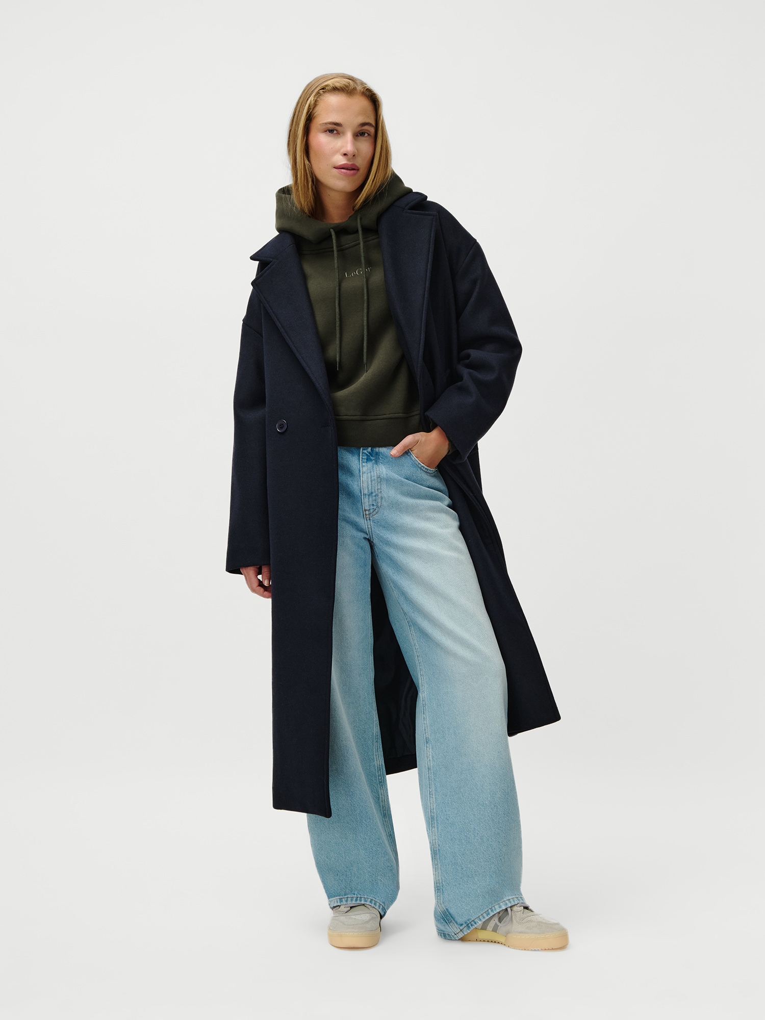 LeGer Langmantel »Betty, LeGer by Lena Gercke« Regular fit mit V-Ausschnitt