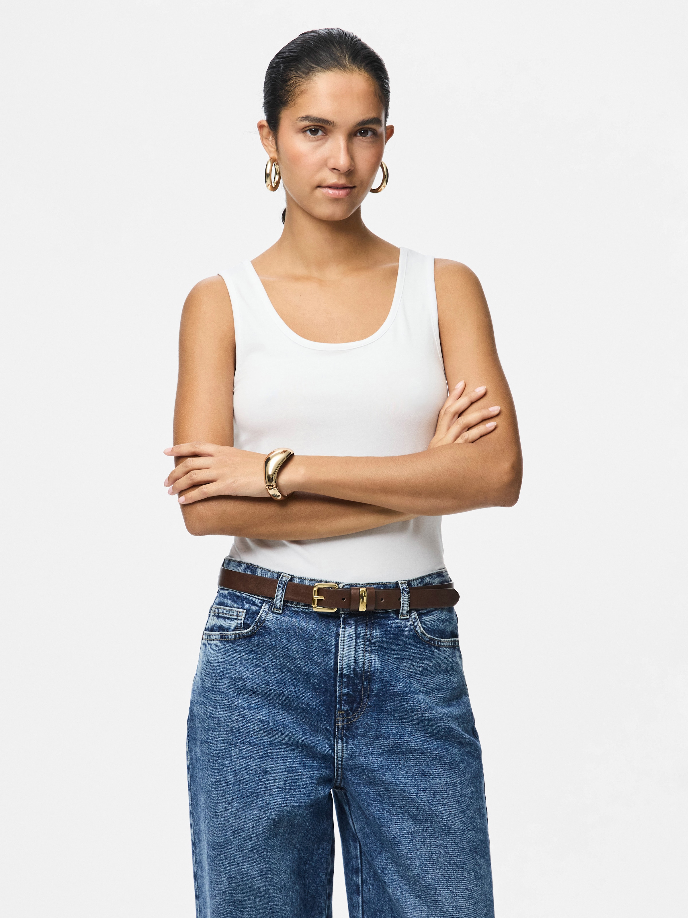 pieces Tanktop »PCAMELIA TANK TOP 2-PACK JRS NOOS BC« 2er-Pack, 