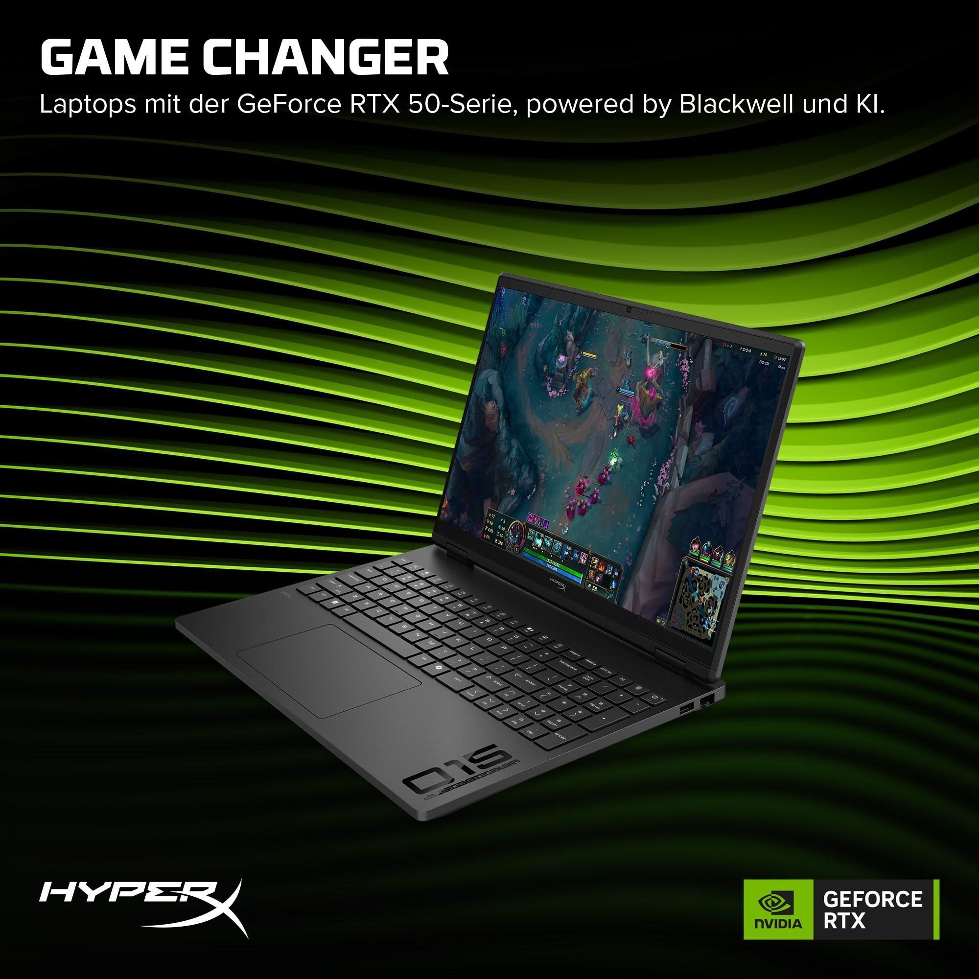 HP Gaming-Notebook »HyperX OMEN 15-gb0071ng« 38,8 cm / 15,3 ″ AMD Ryzen 7 GeForce RTX 5070 512 GB SSD